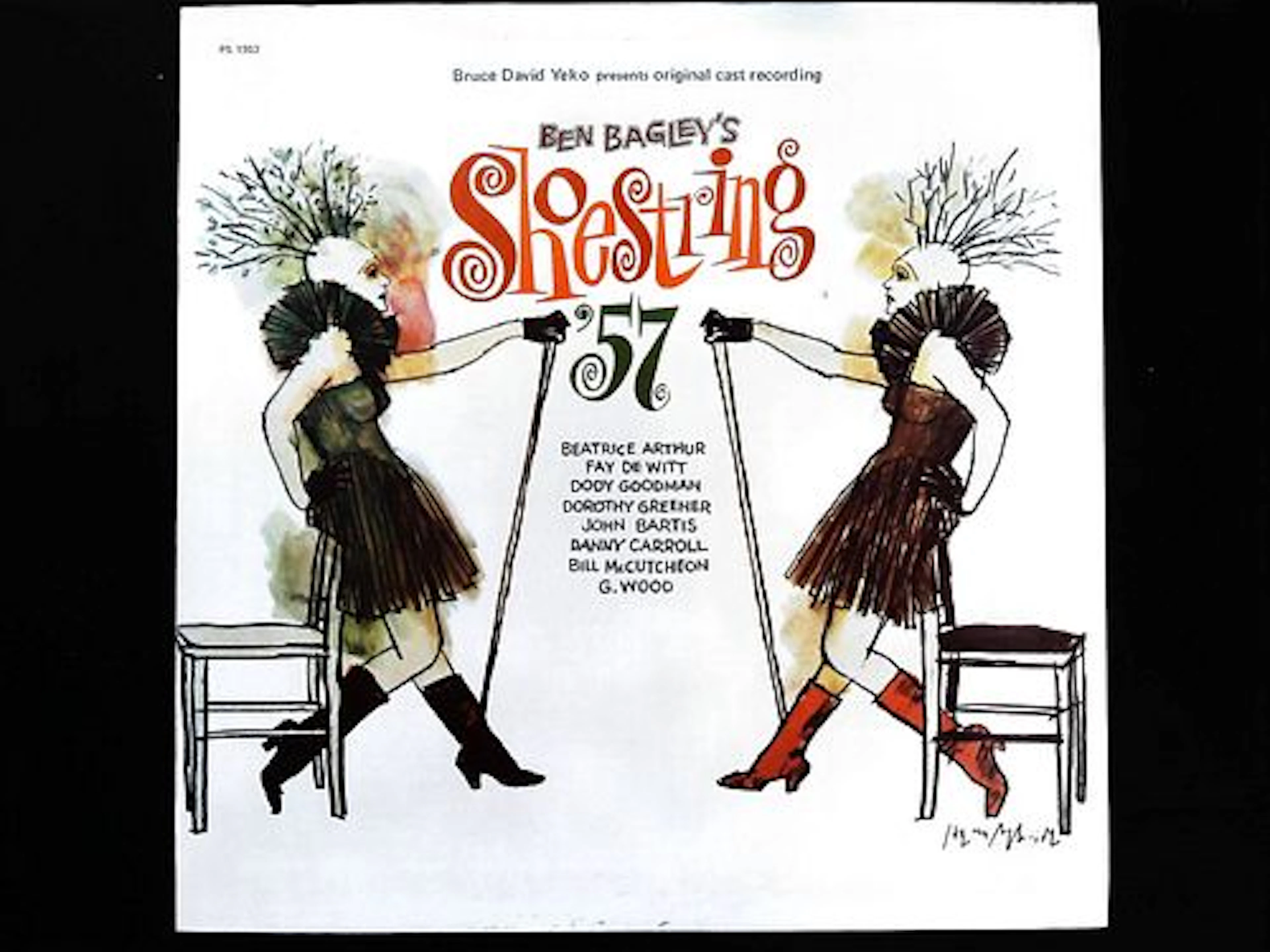 Ben Bagley's Shoestring '57 Original Cast Recording Vinyl LP