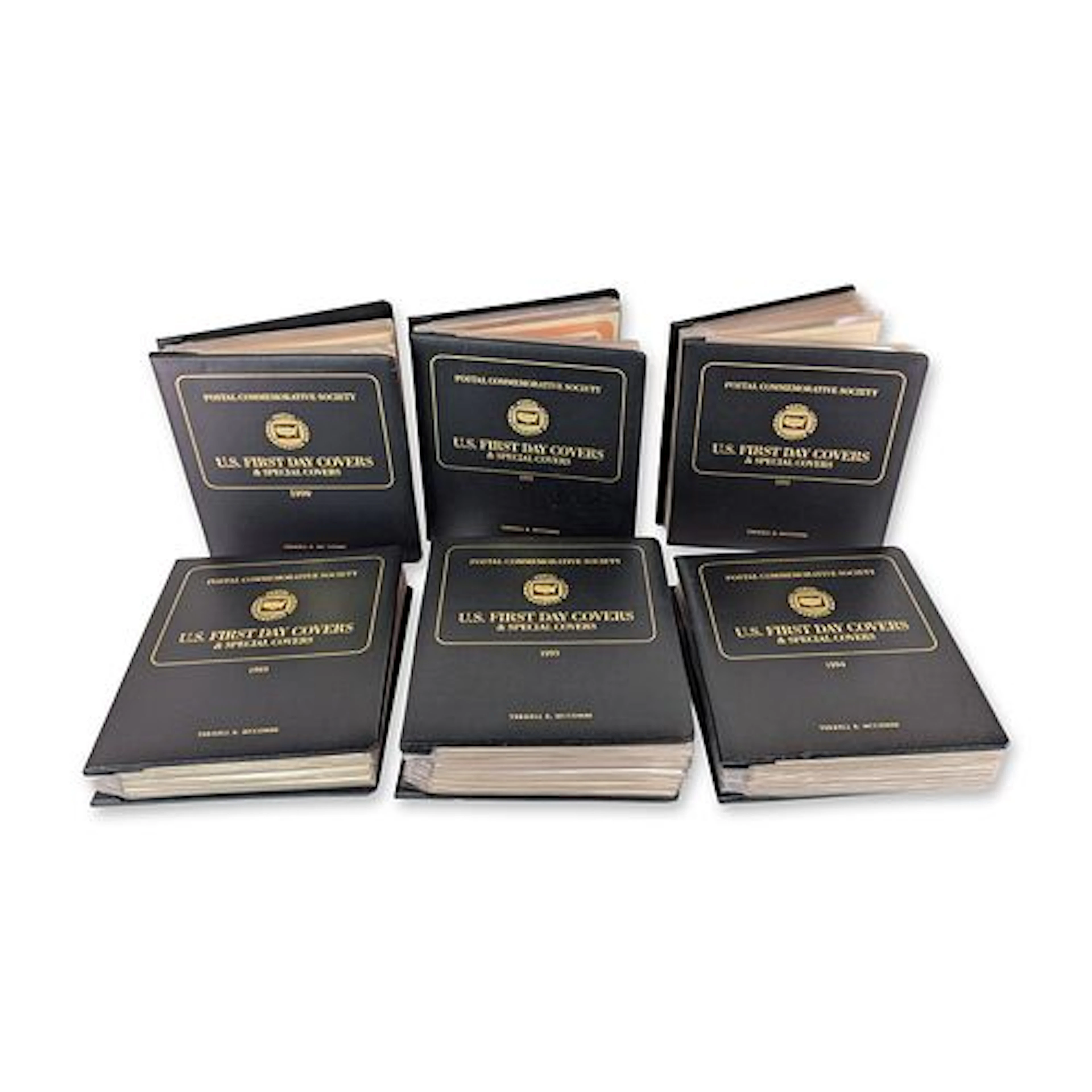 6pc 1990-1995 Postal Commemorative Society US First Day Covers Collection