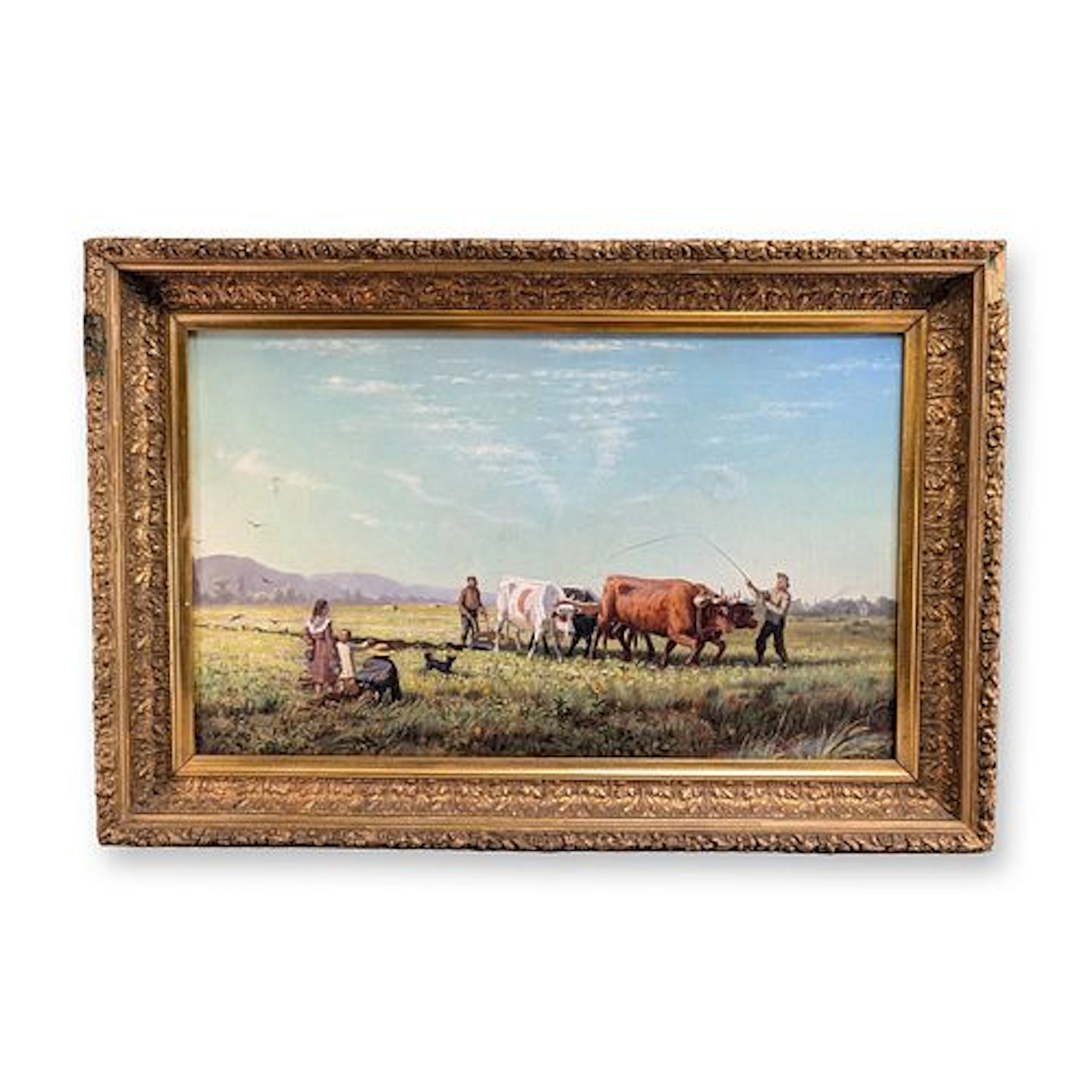 Thaddeus Welch (American, 1844-1919), Oil on Canvas, Field Petaluma