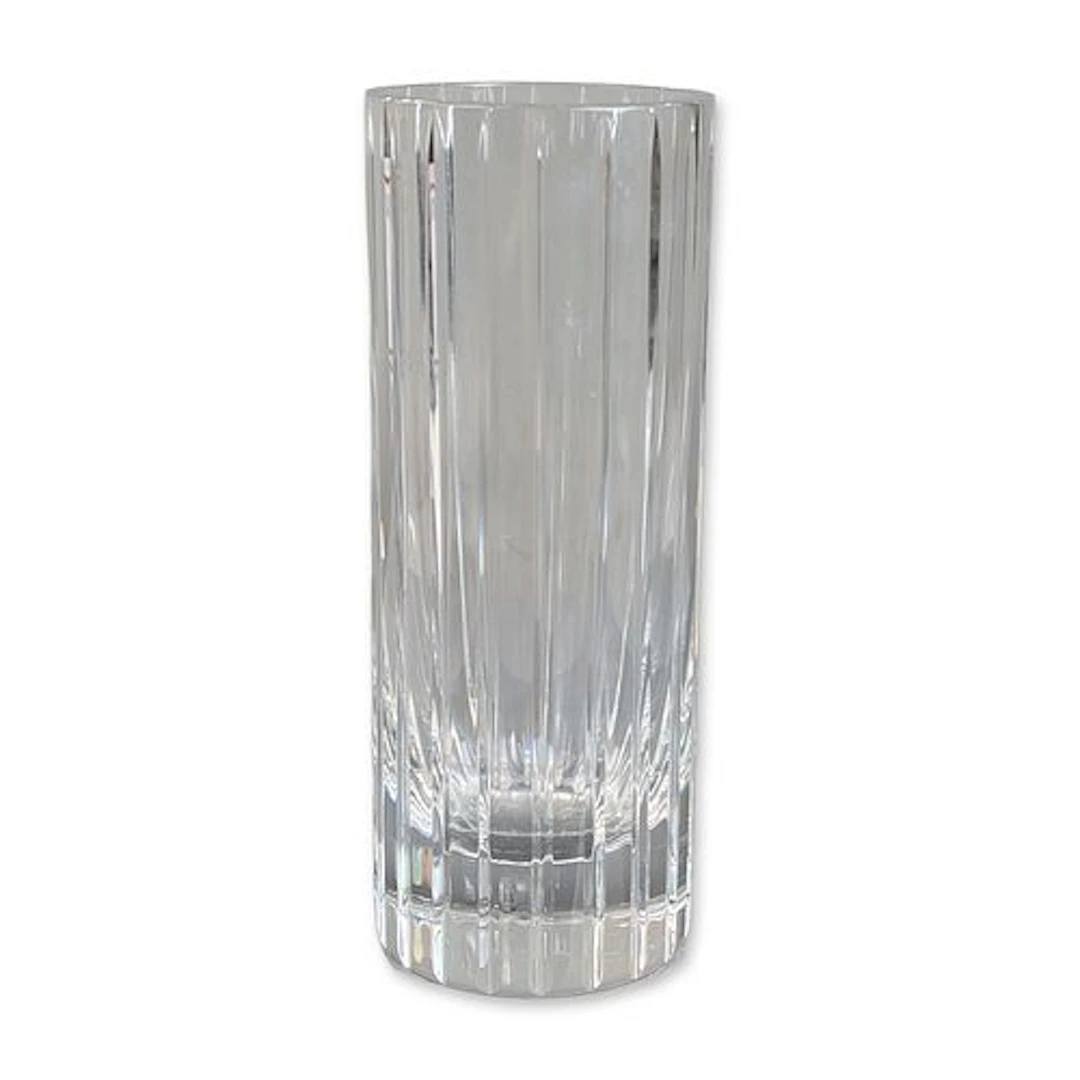 Baccarat France Crystal Cylinder Vase, Harmonie