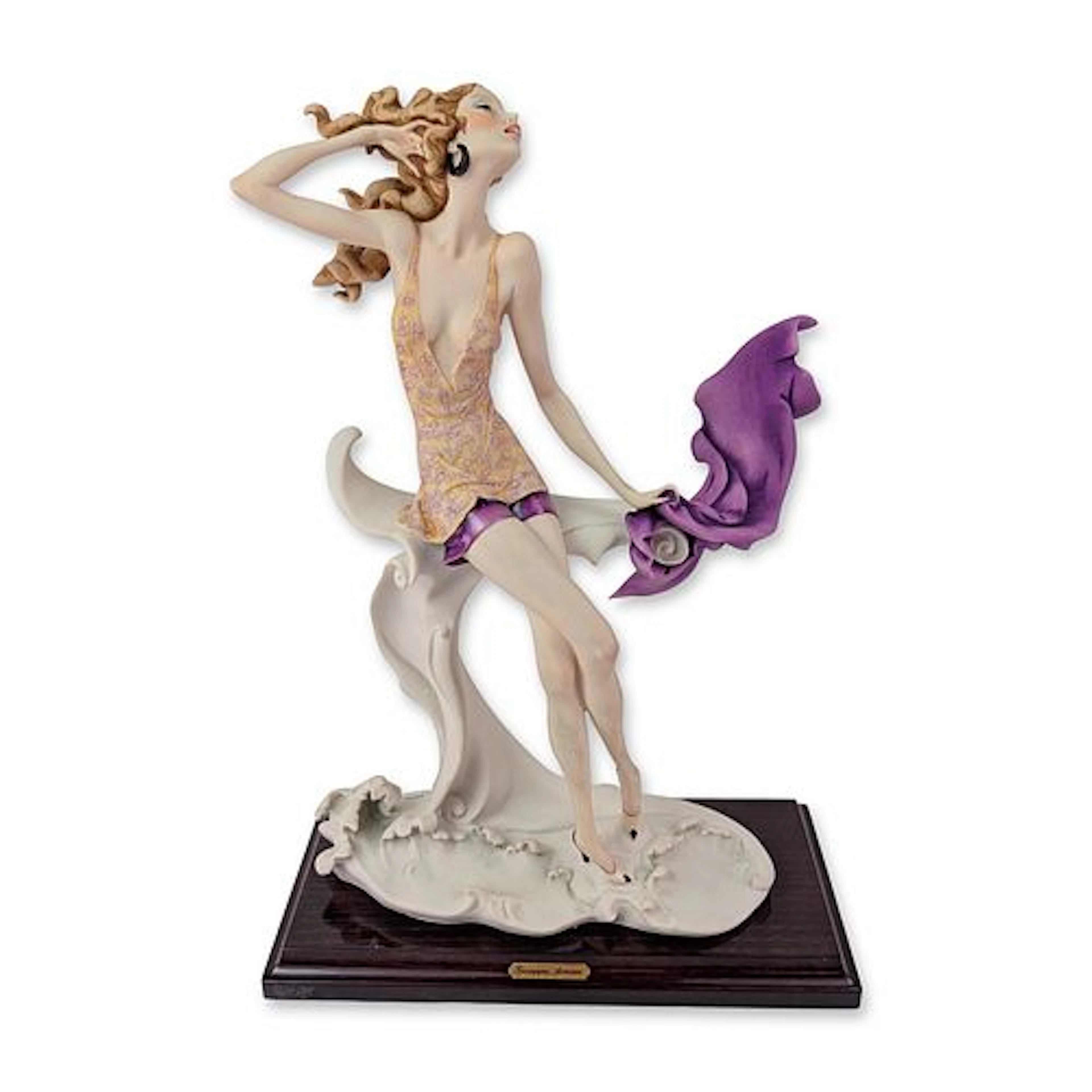 Giuseppe Armani Florence Porcelain Girl at Sea Summer Sculpture