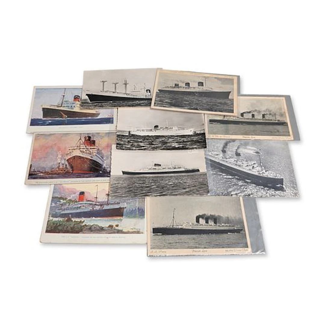 10pc Collection of French Compagnie Generale Transatlantique Line