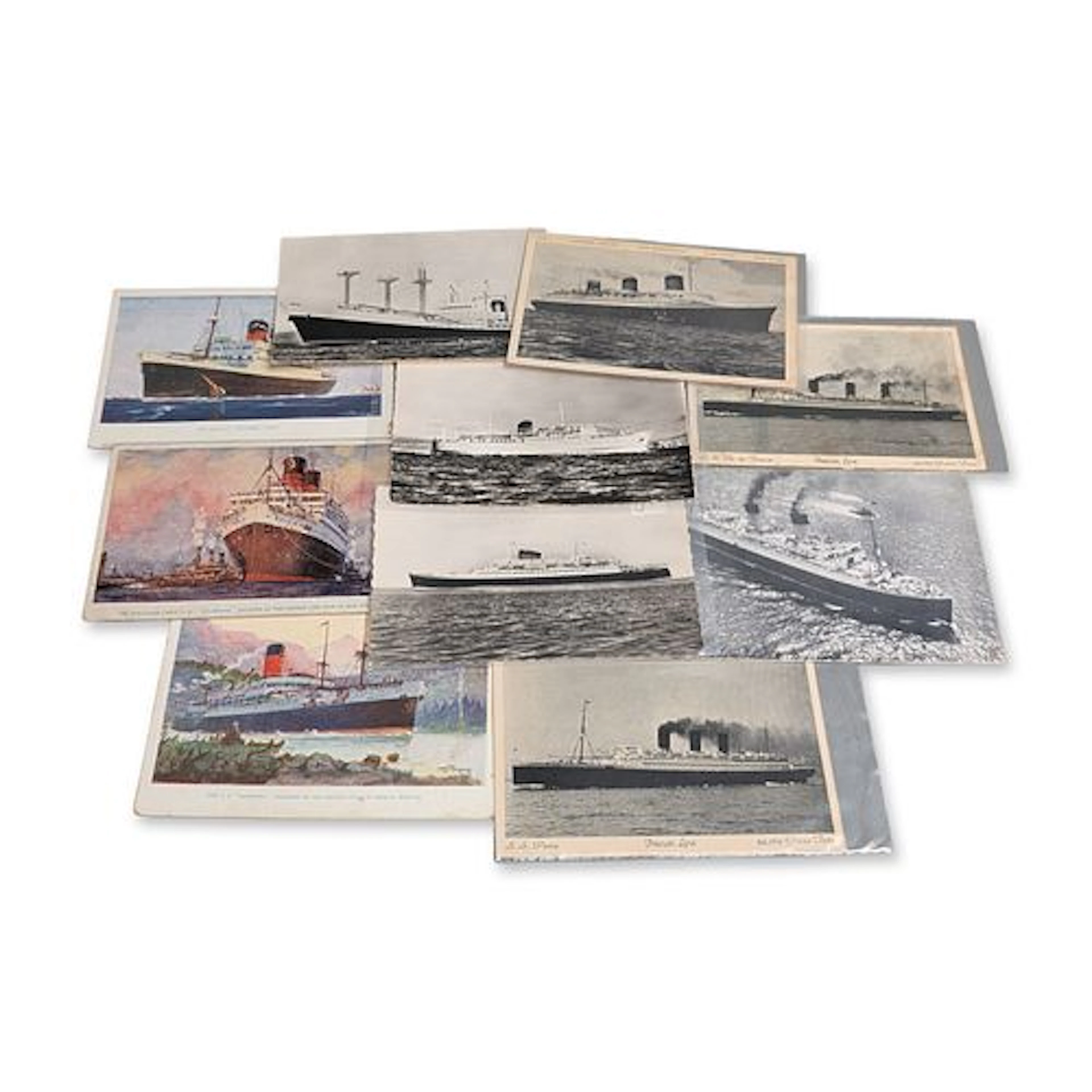 10pc Collection of French Compagnie Generale Transatlantique Line