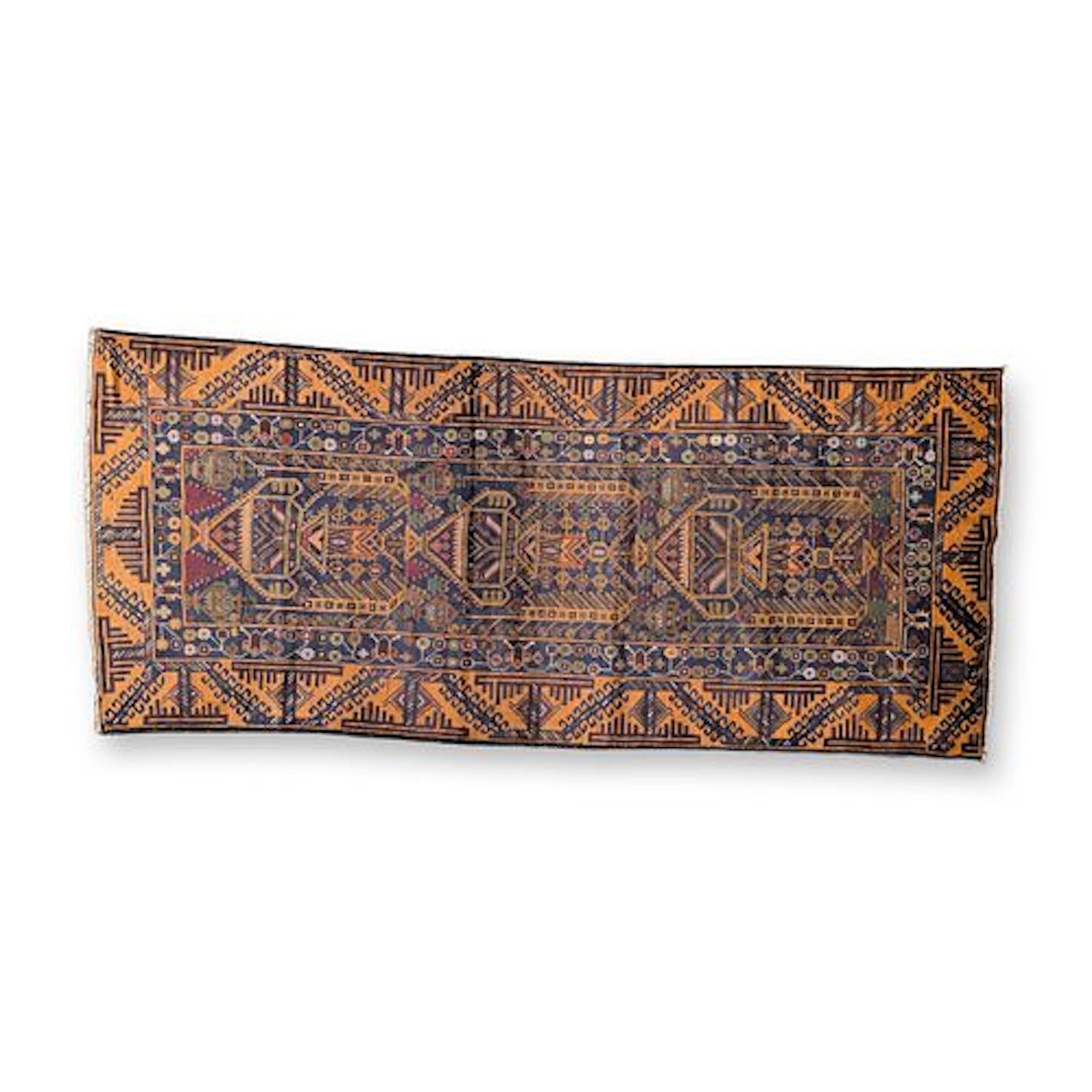 Tribal Geometric Traditional Hand Knotted Wool Rug