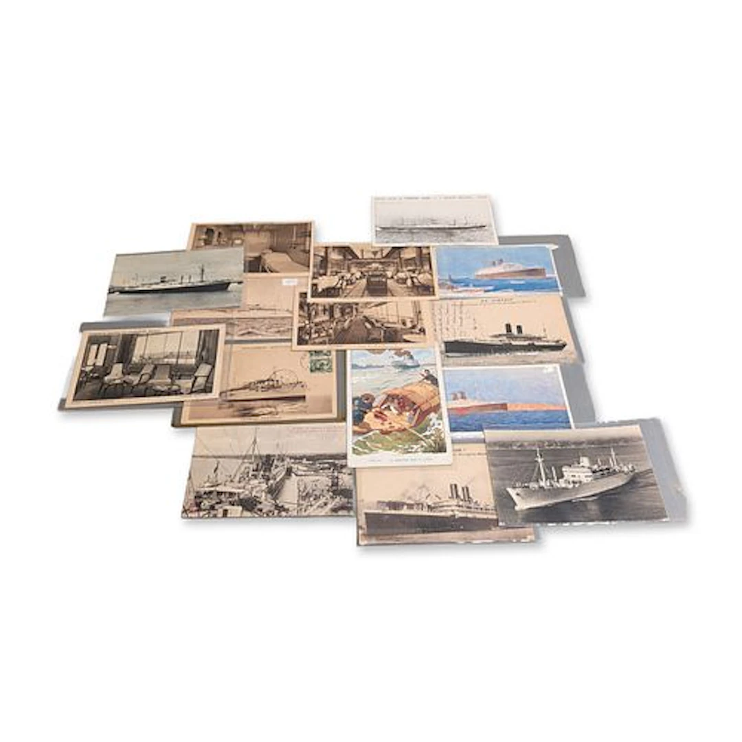 14pc Collection of Vintage Messageries Maritimes and Maritime Postcards