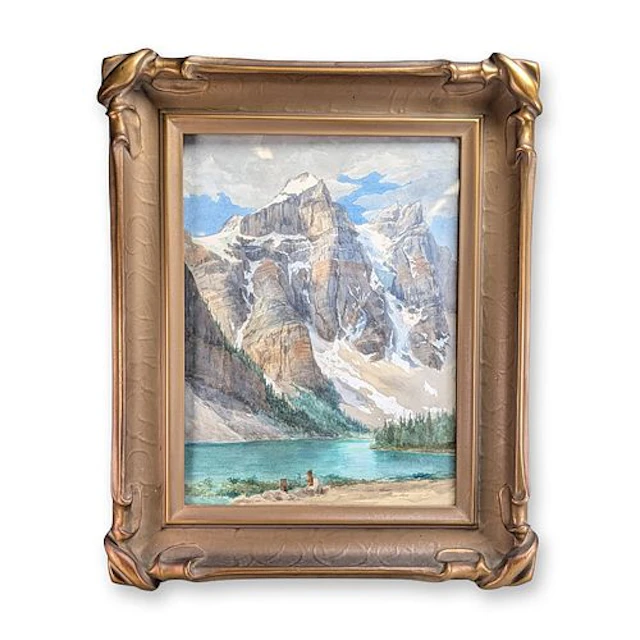 Chris Jorgensen (American, 1860-1935) Glacial Mountain Lake, Watercolor