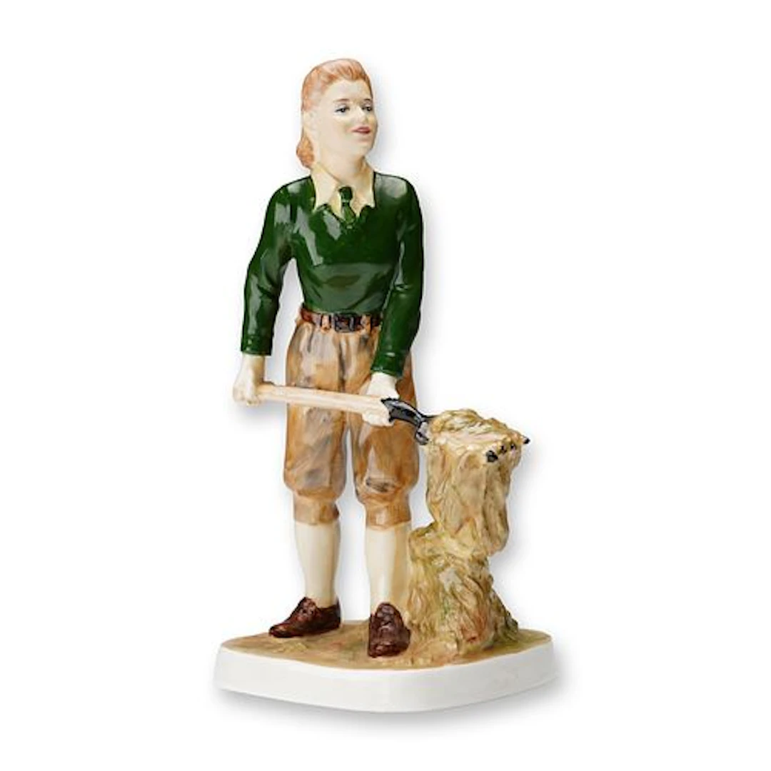 Coalport Porcelain Figurine, For King and Country Landgirl