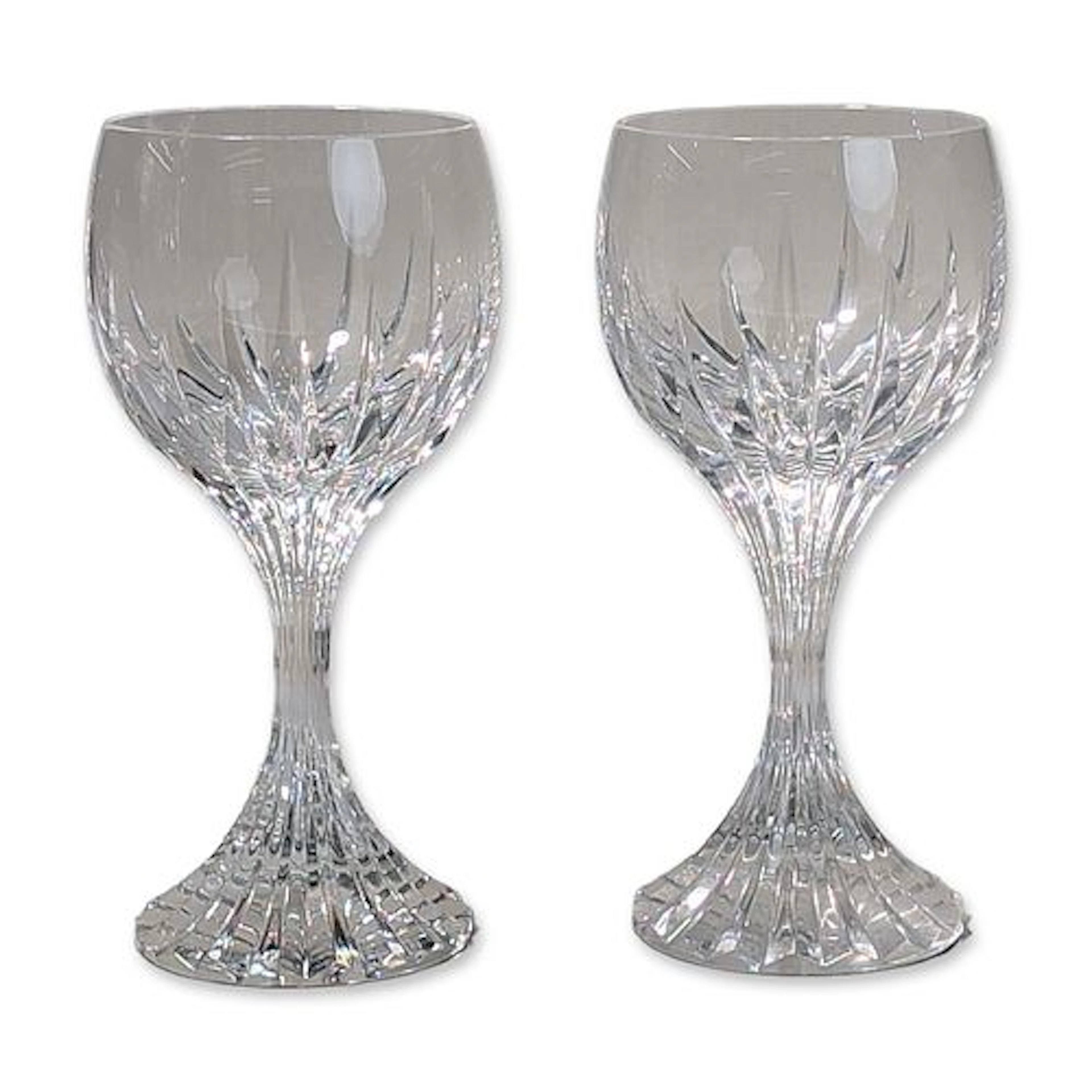 Pair of Baccarat Massena Crystal Wine Glasses
