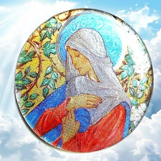 A DIVISION THREE STUDIO ARTIST GLASS BUTTON
