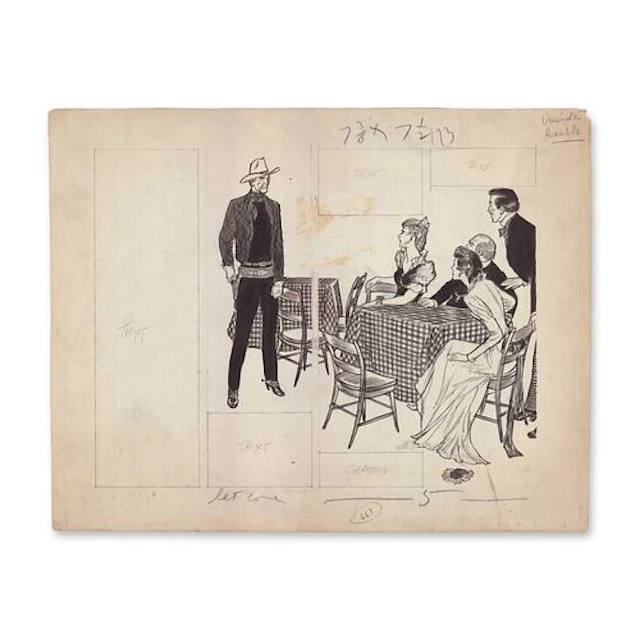 Wayne Hall American 1905-1969 Original Romantic Range Magazine Illustration