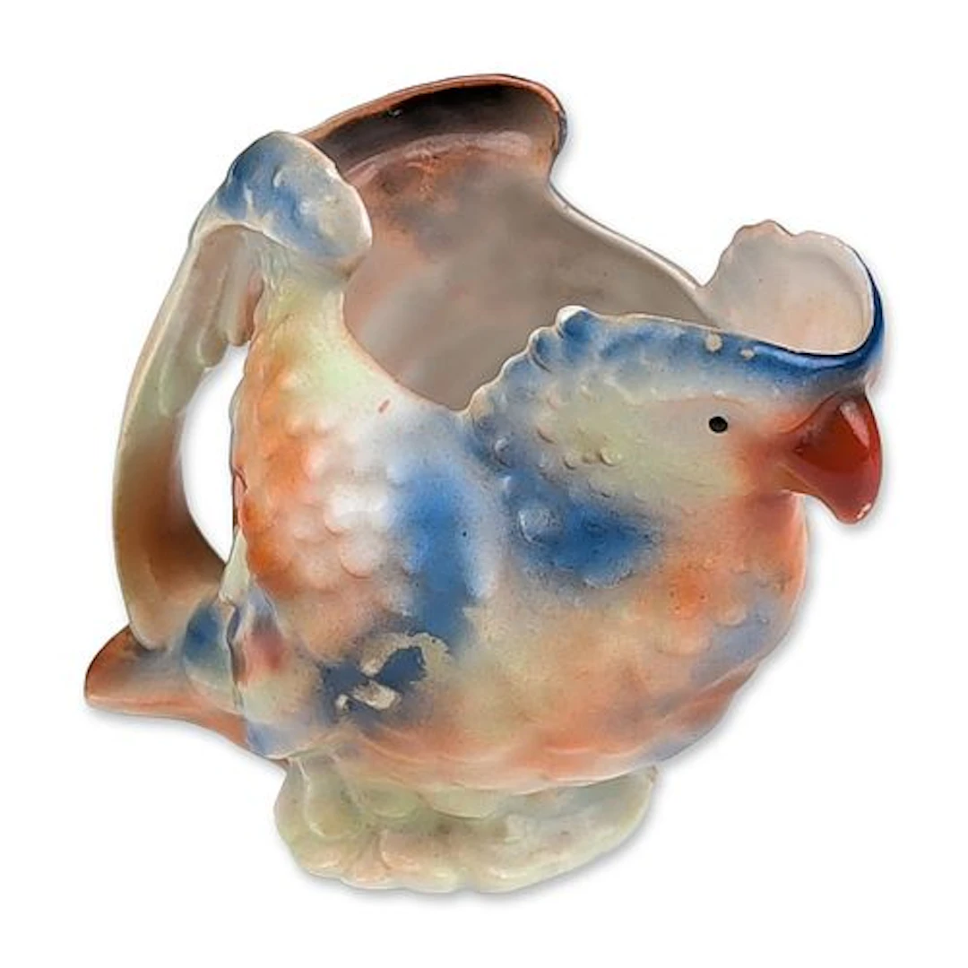 Royal Bayreuth Bavaria Porcelain Parrot Figurine Creamer