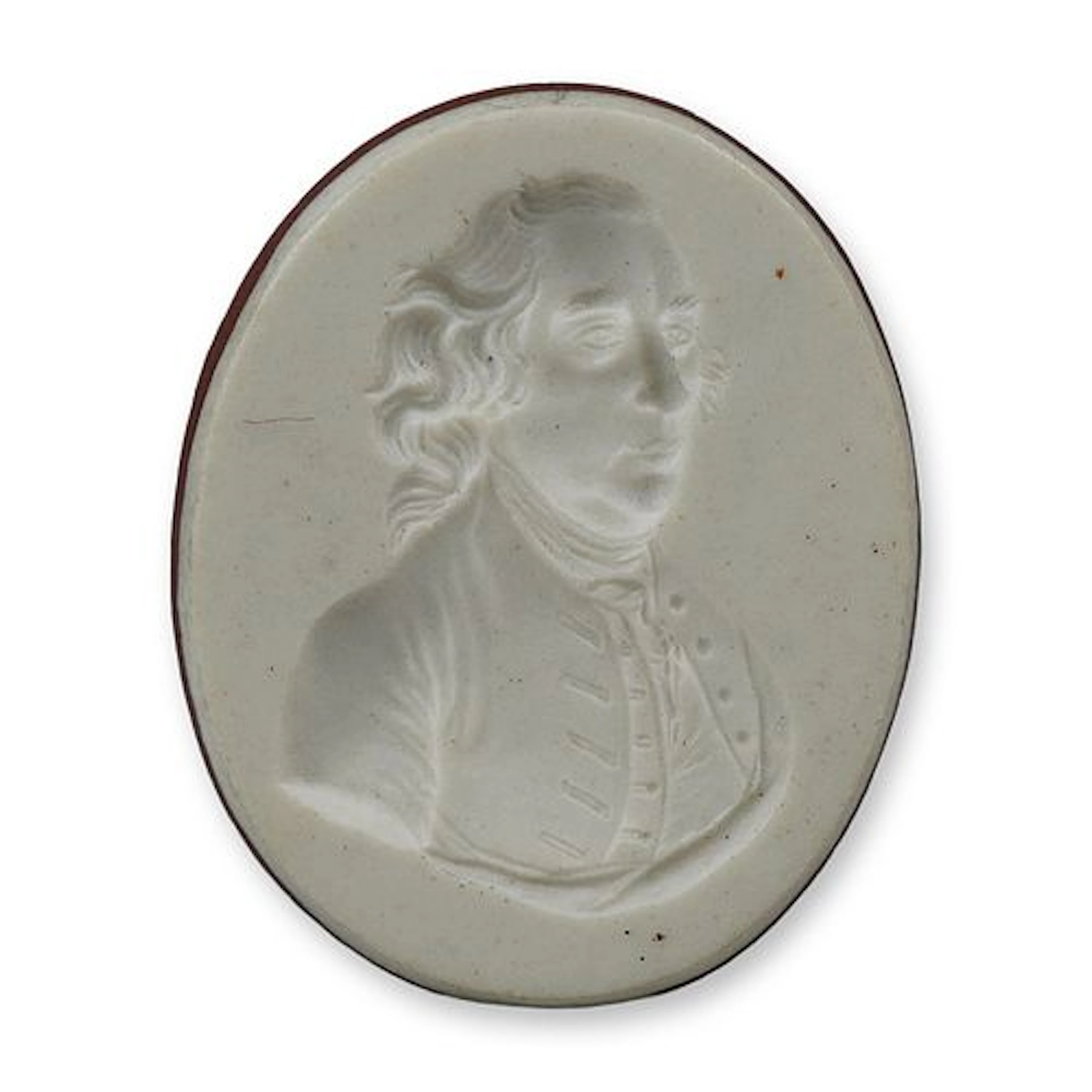 Wedgwood Jasperware Portrait Medallion of a Gentleman