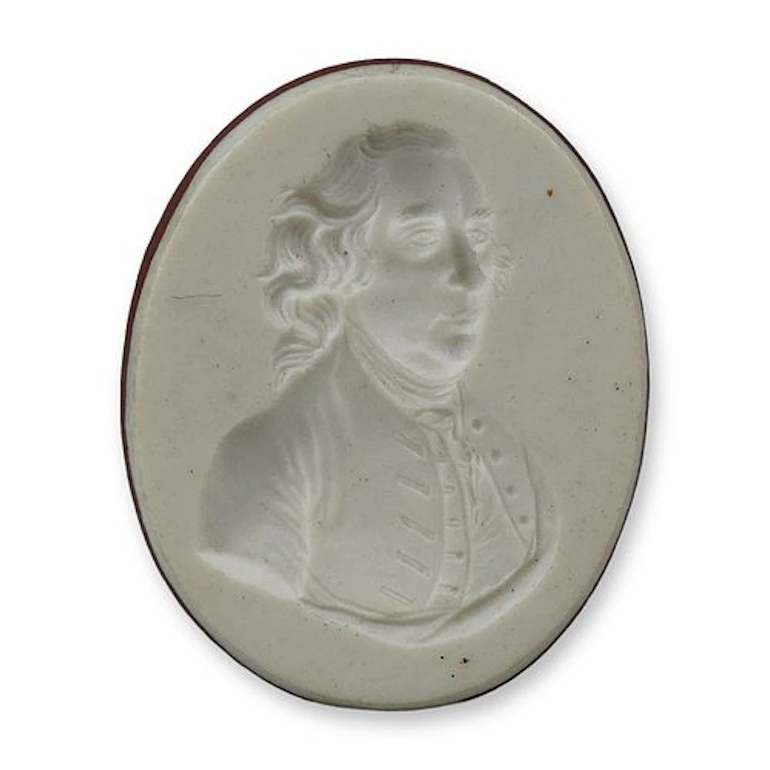 Wedgwood Jasperware Portrait Medallion of a Gentleman