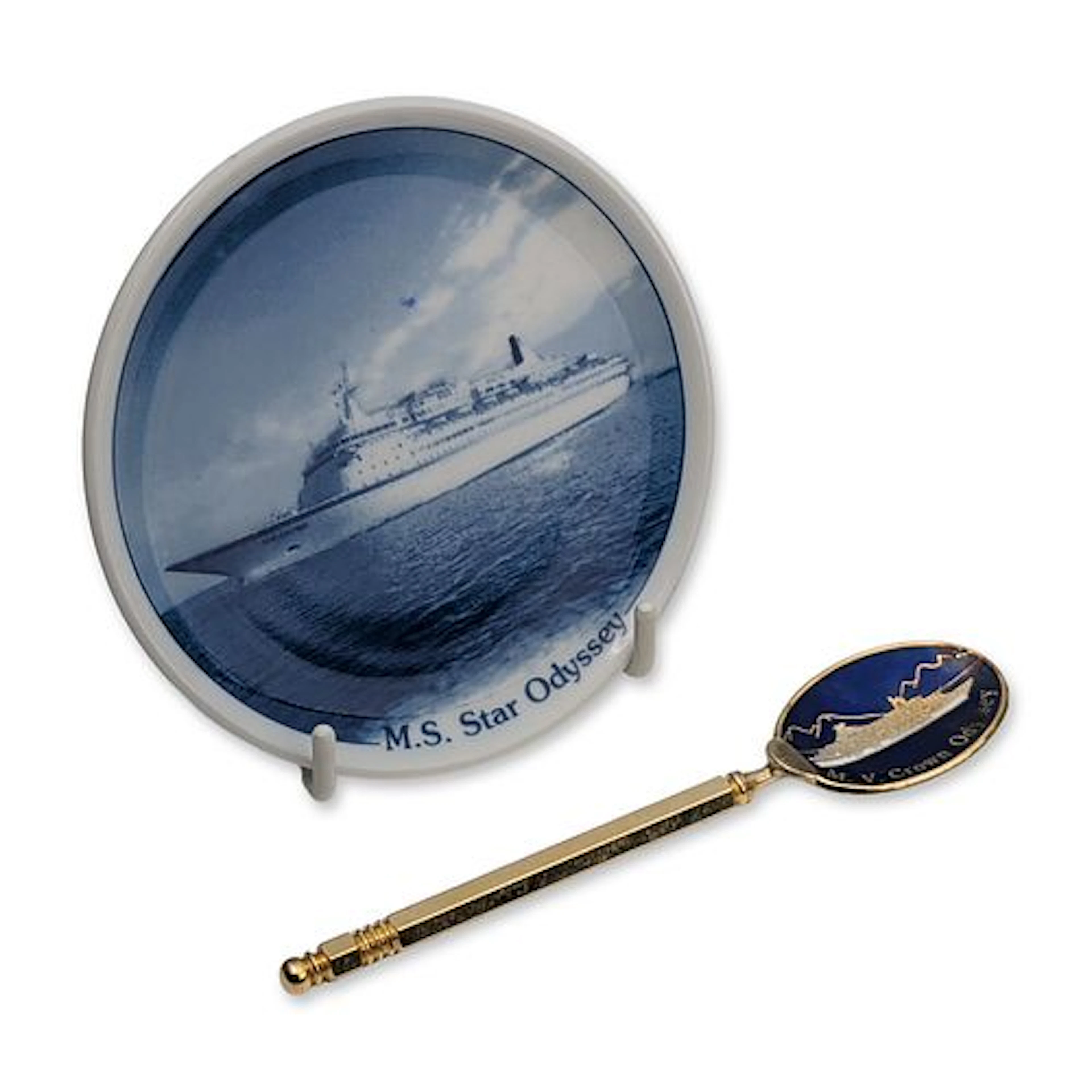 2pc Royal Cruise Line Maritime Memorabilia Items