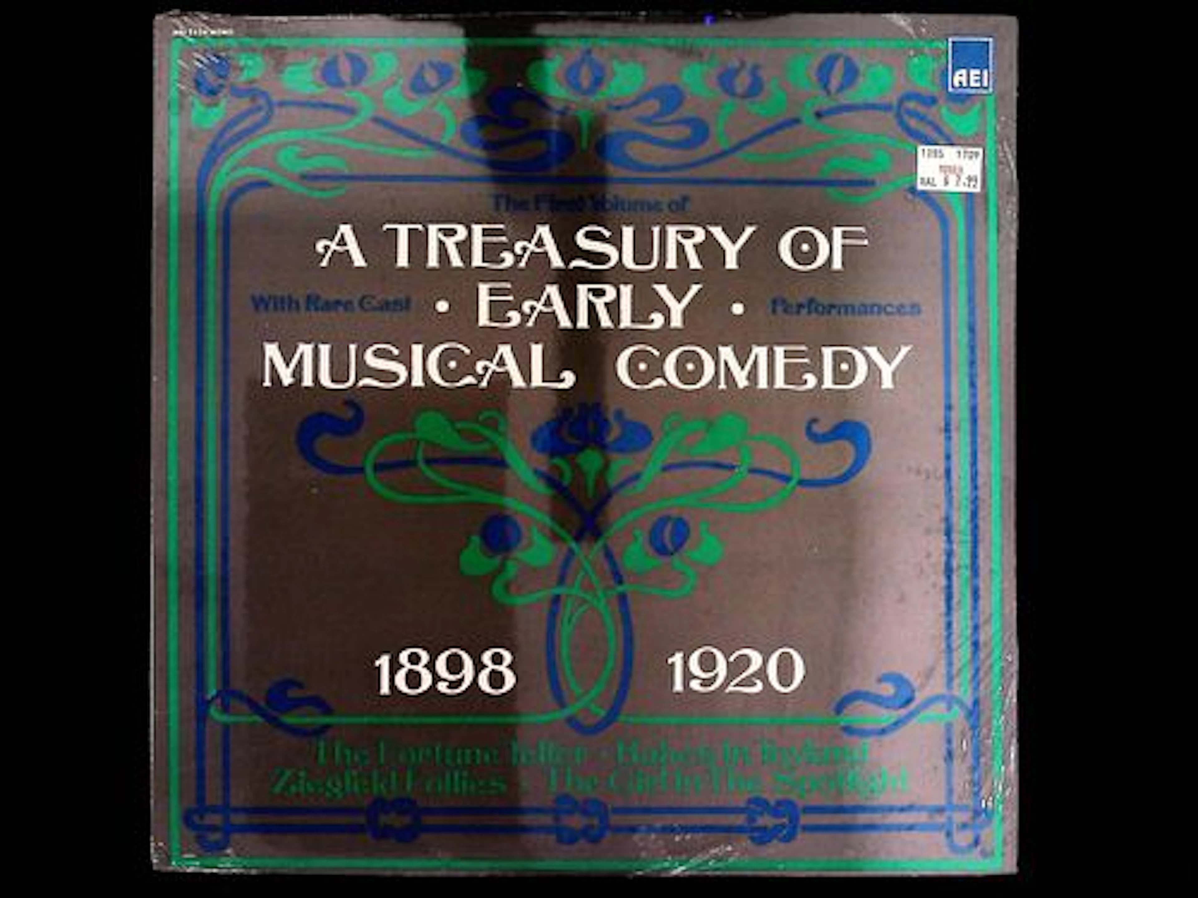 AEI Treasury of Early Musical Comedy Volume One Sealed Vinyl LP