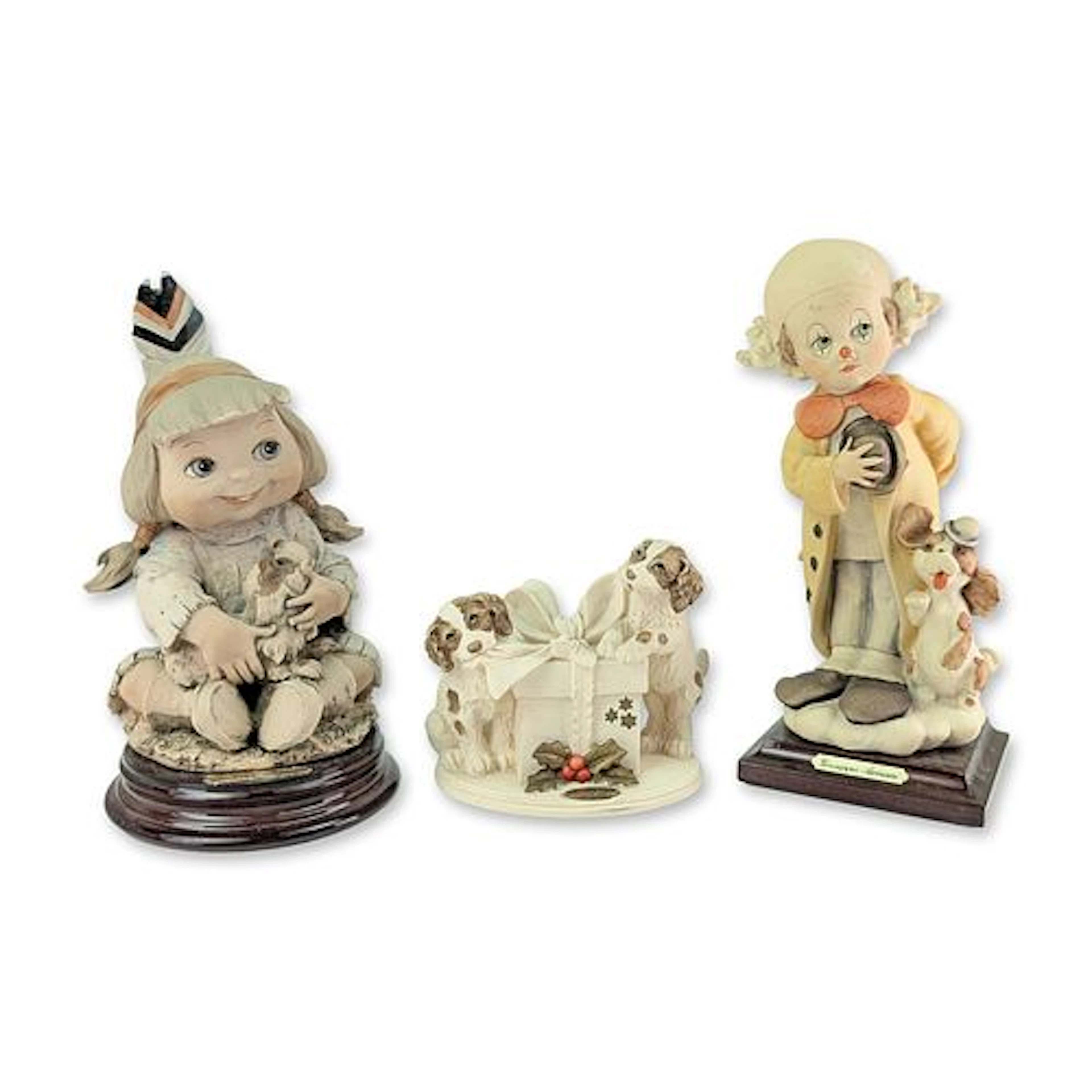 3pc Giuseppe Armani Florence Sculture d Arte Figurines