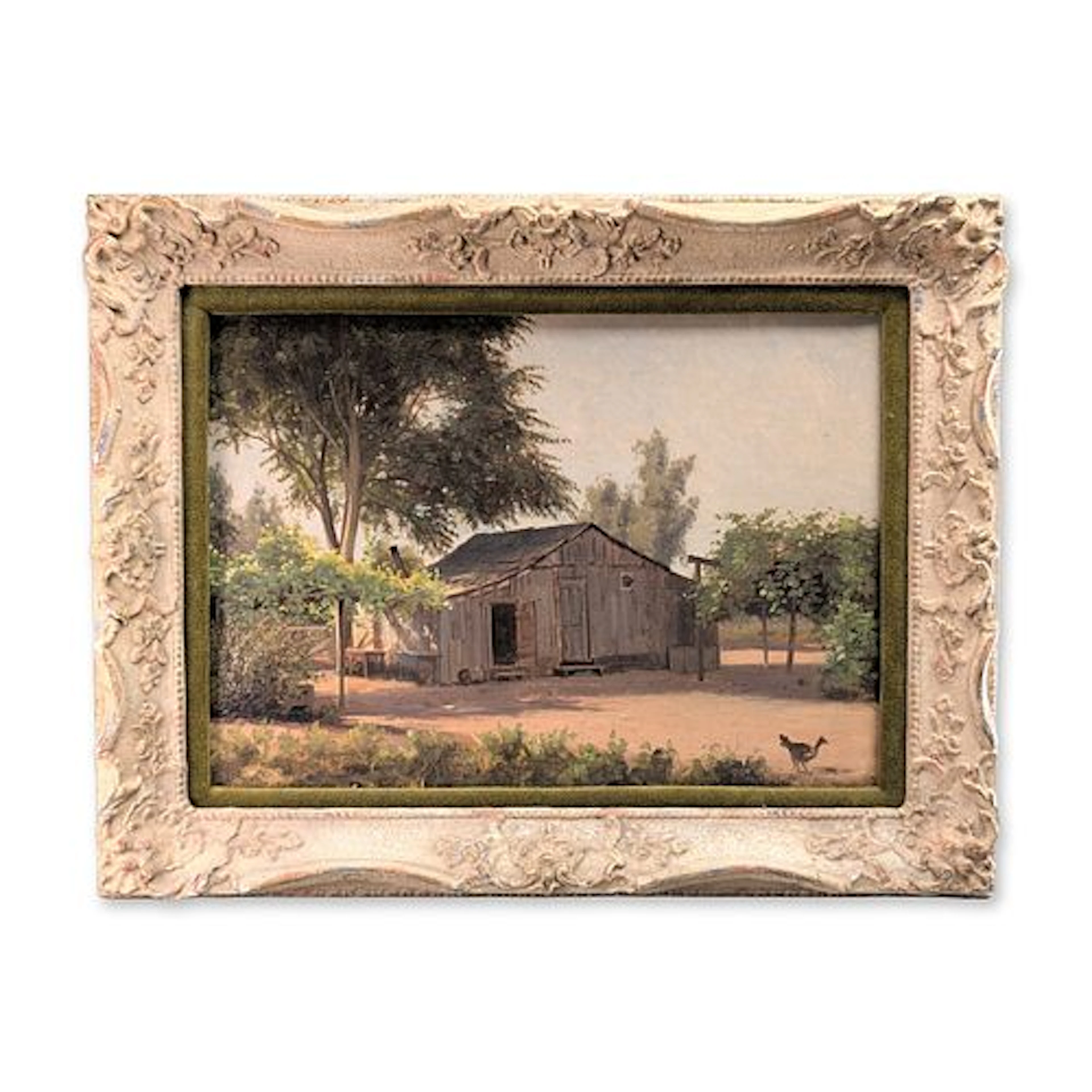 J. Williams (American 19th Century) Oil on Paper Board Painting, California