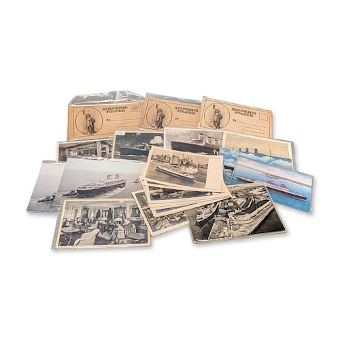 15pc Collection of Vintage Maritime and Ocean Liner Ephemera