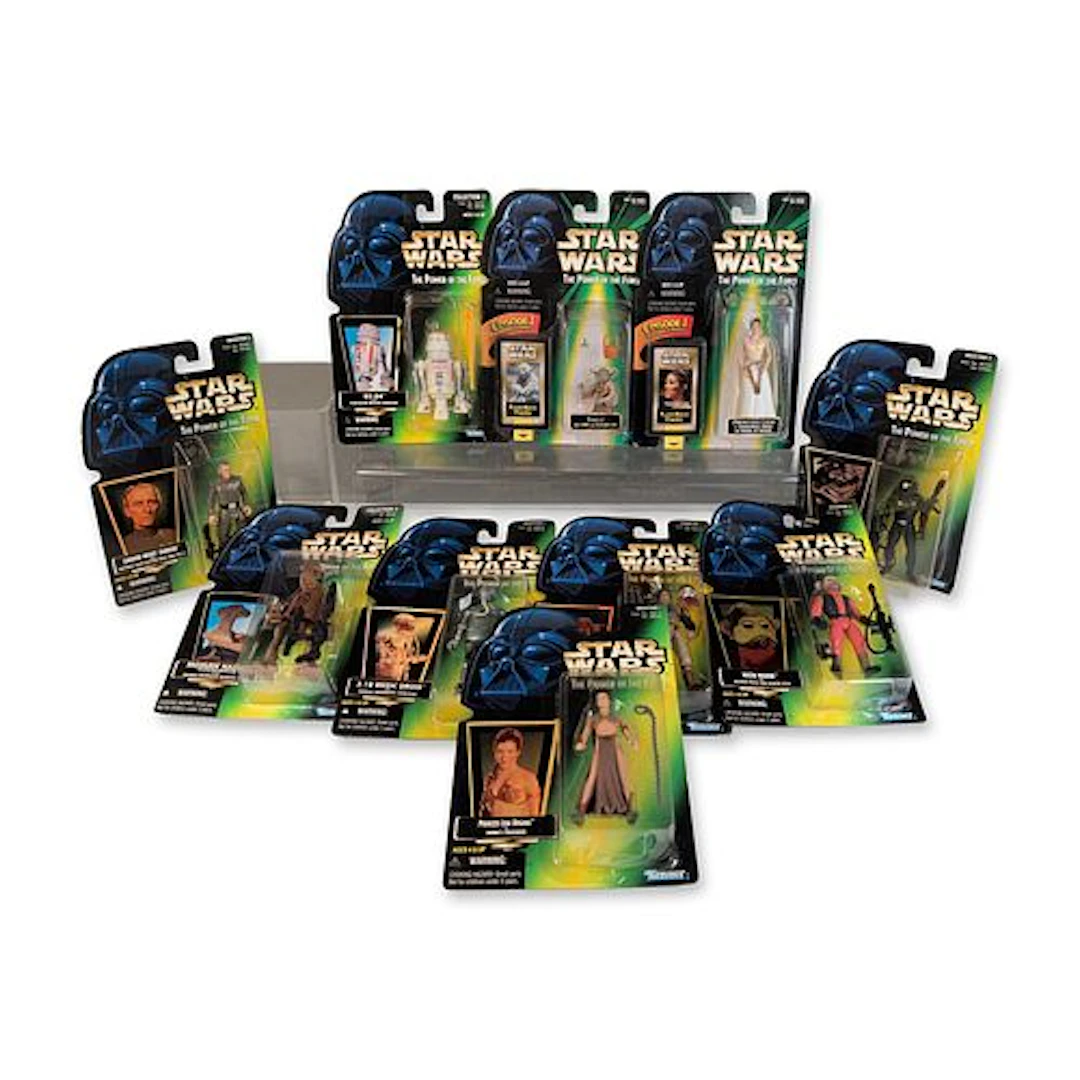 10pc Kenner & Hasbro Star Wars Power of the Force Action Figure Collection