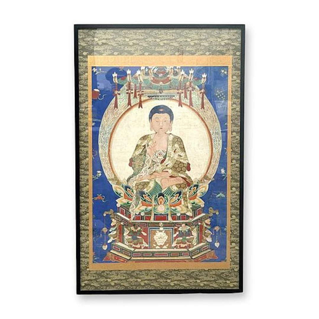 Chinese Ming Framed Buddha Painting