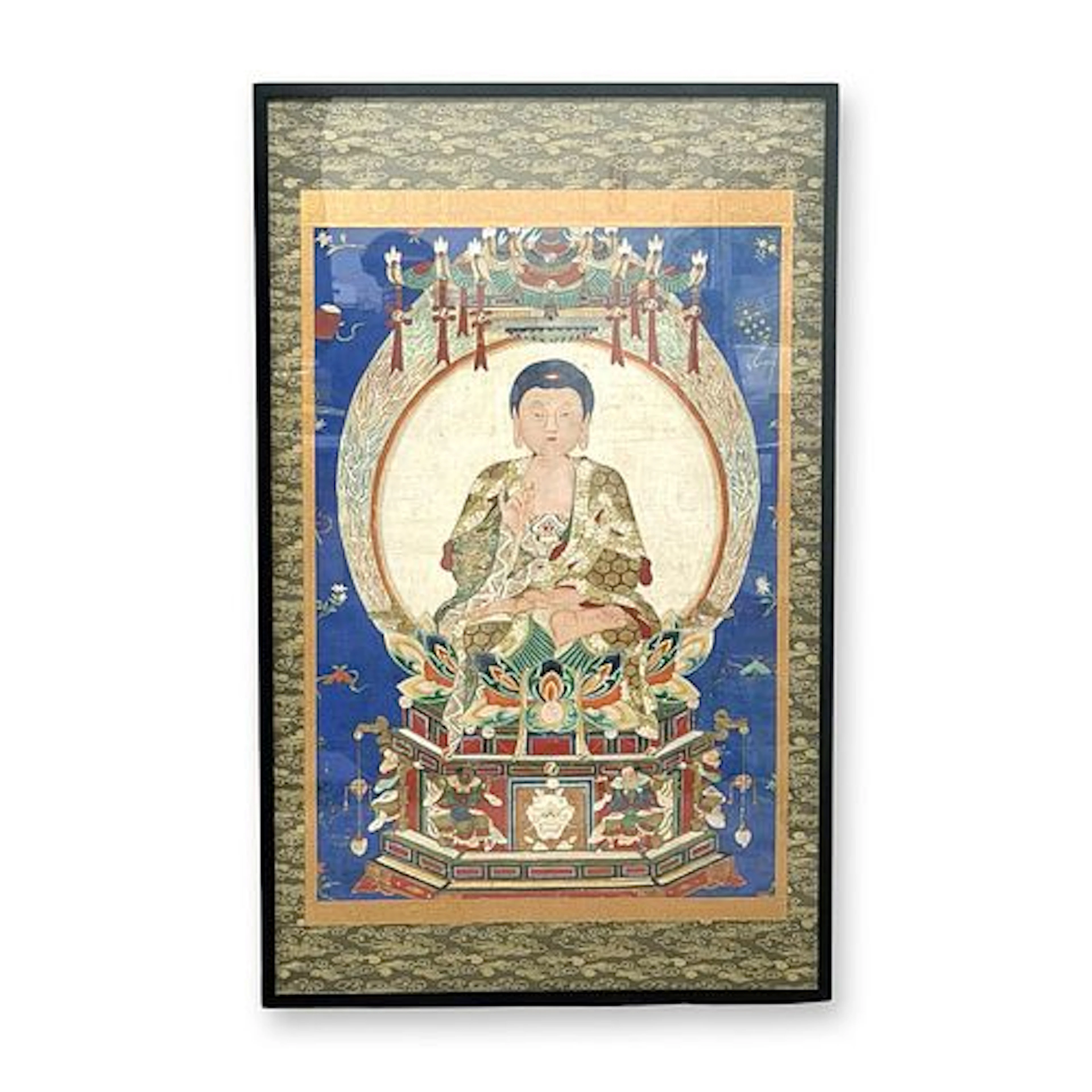 Chinese Ming Framed Buddha Painting