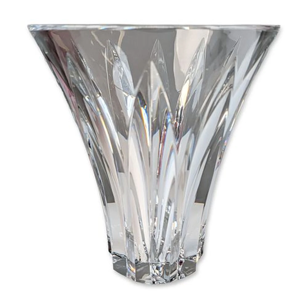 Baccarat Cut Crystal Flared Vase, Brigitte