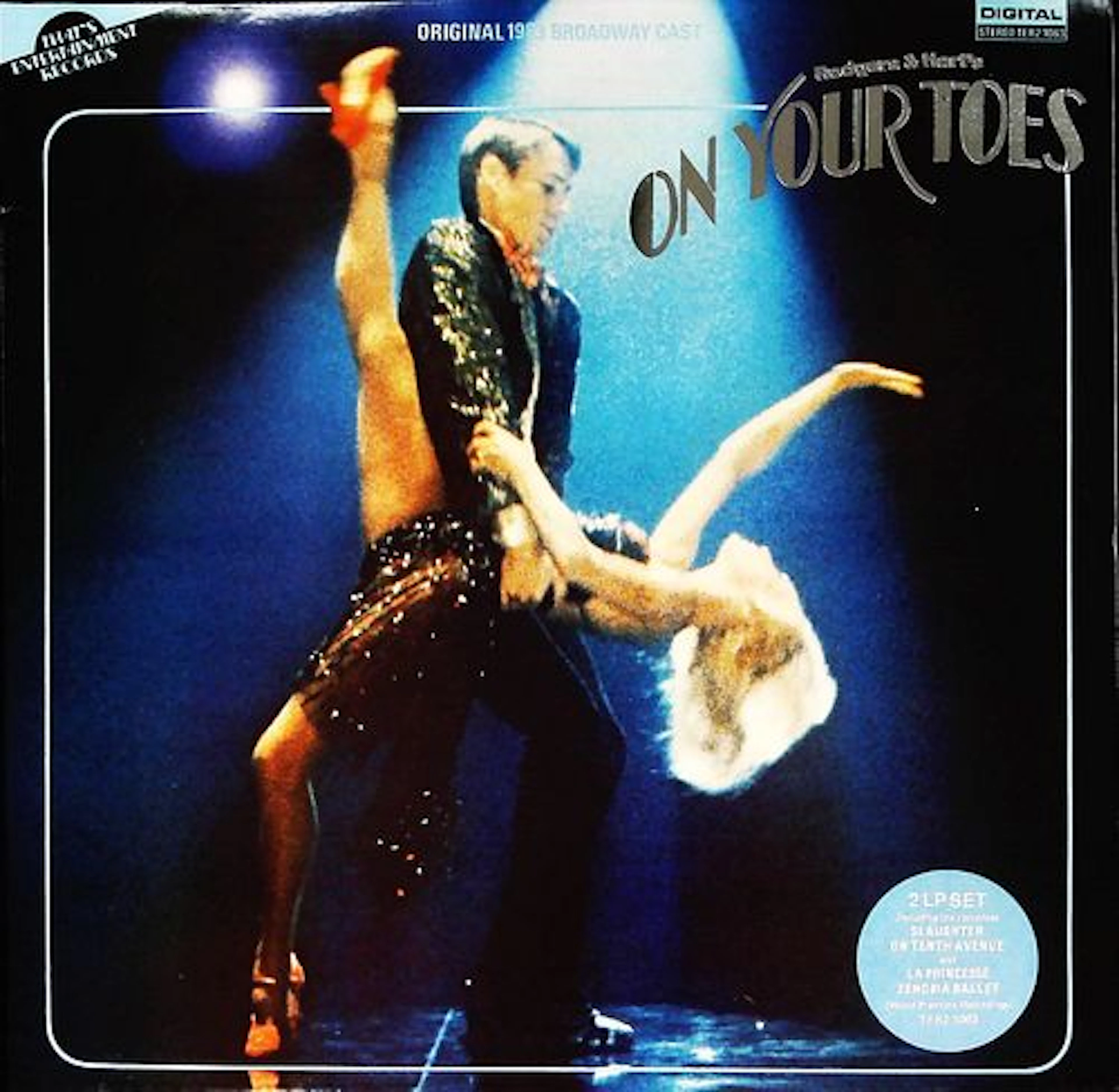 Rodgers & Harts On Your Toes 1983 Broadway Cast Two LP Record Albums