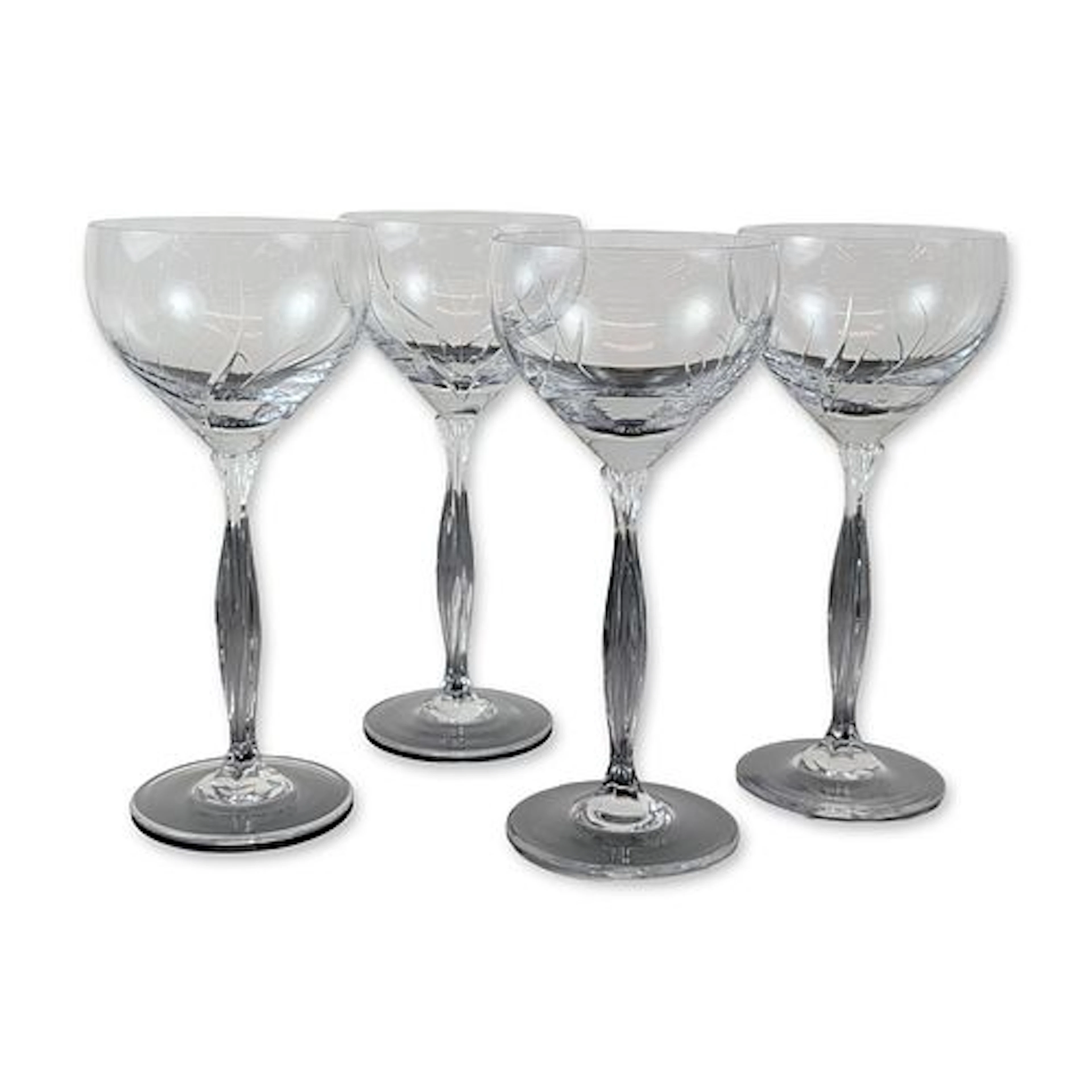 Set of Four Spiegelau Vesta Crystal Water Goblet