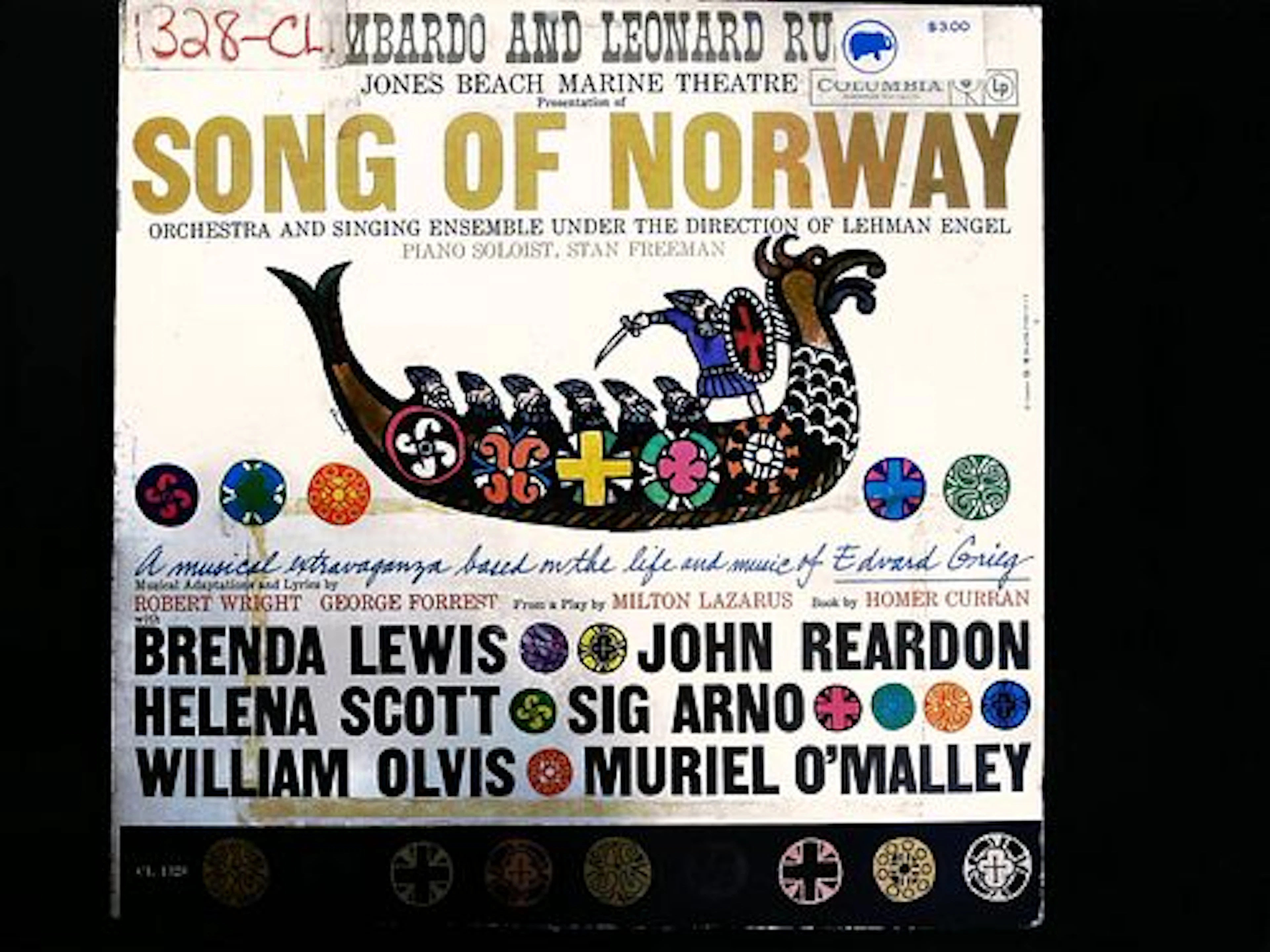Guy Lombardo and Leonard Ruskin Song of Norway Columbia LP Record