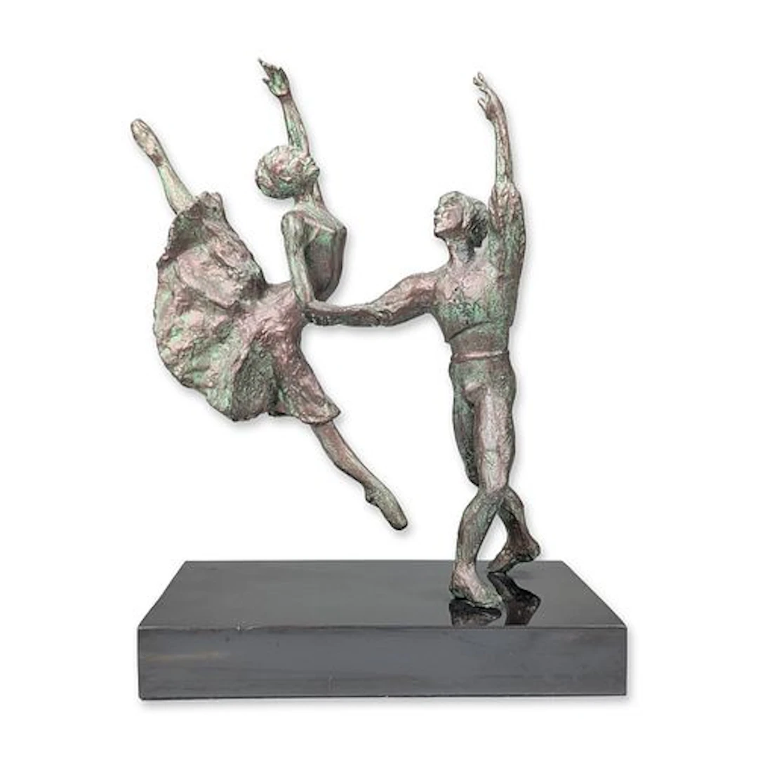 Siegfried "Siggy" Puchta Mid-Century Modern Brass Sculpture Ballet