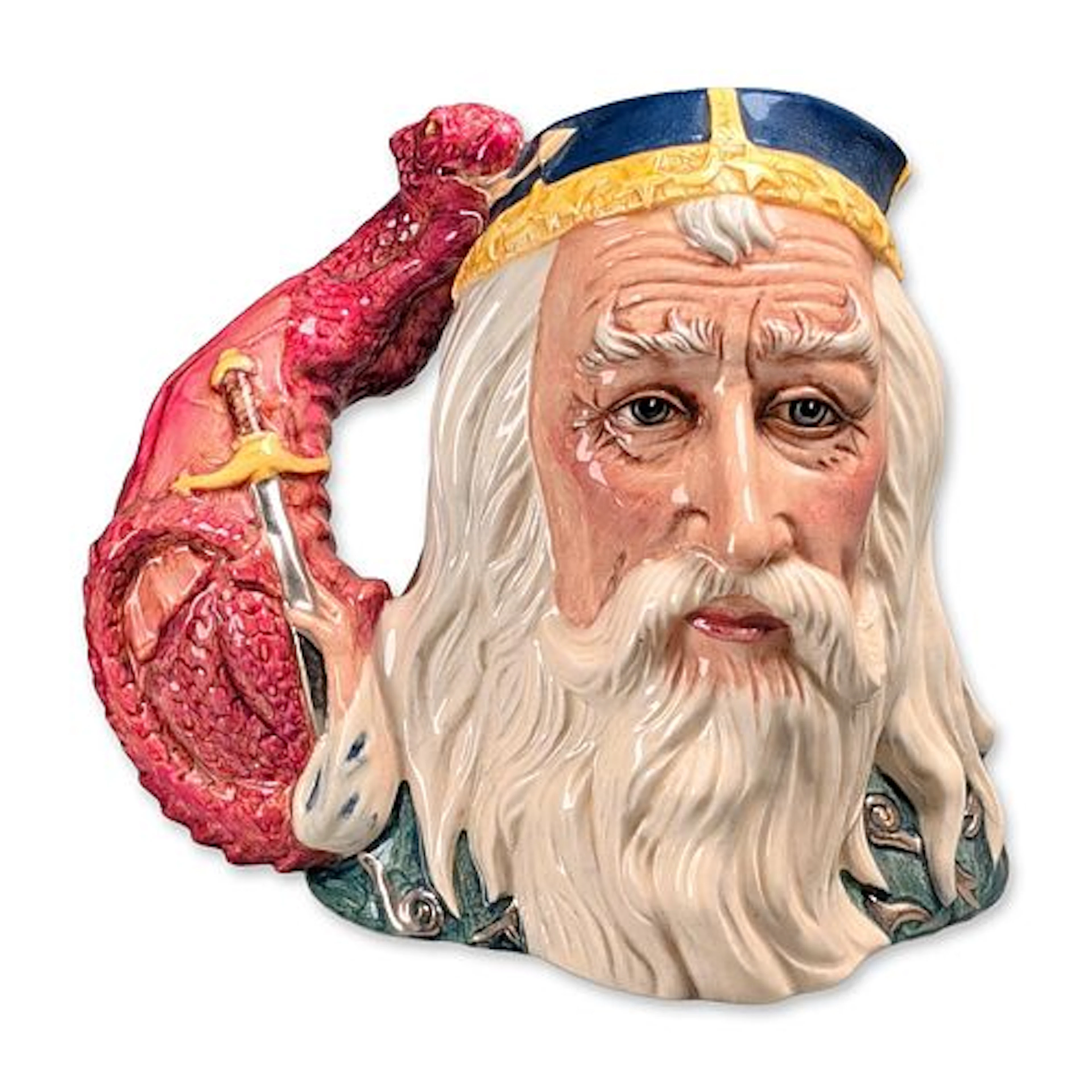 Royal Doulton Large Character Jug, Merlin D7117