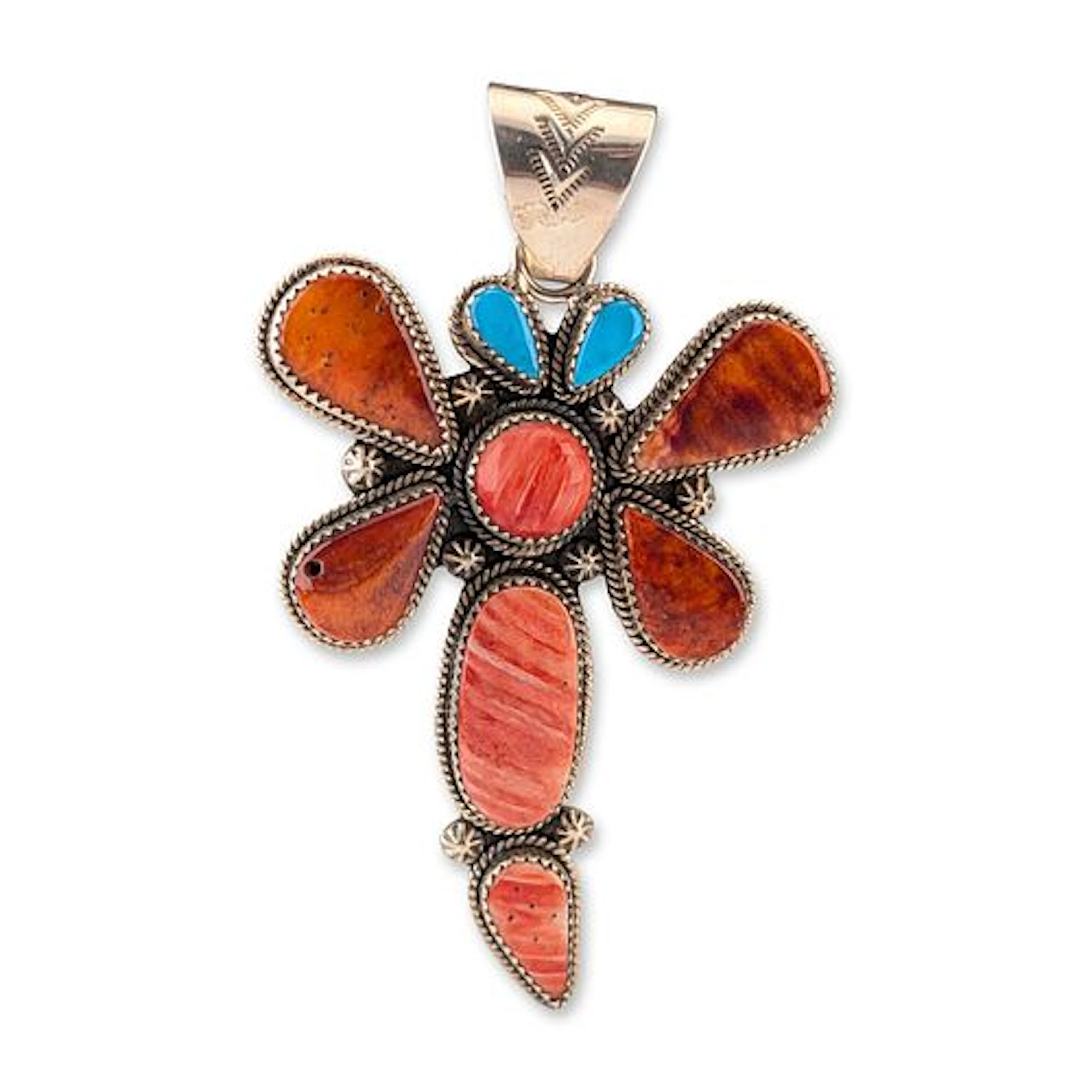 RN Navajo Sterling Silver Dragonfly Pendant