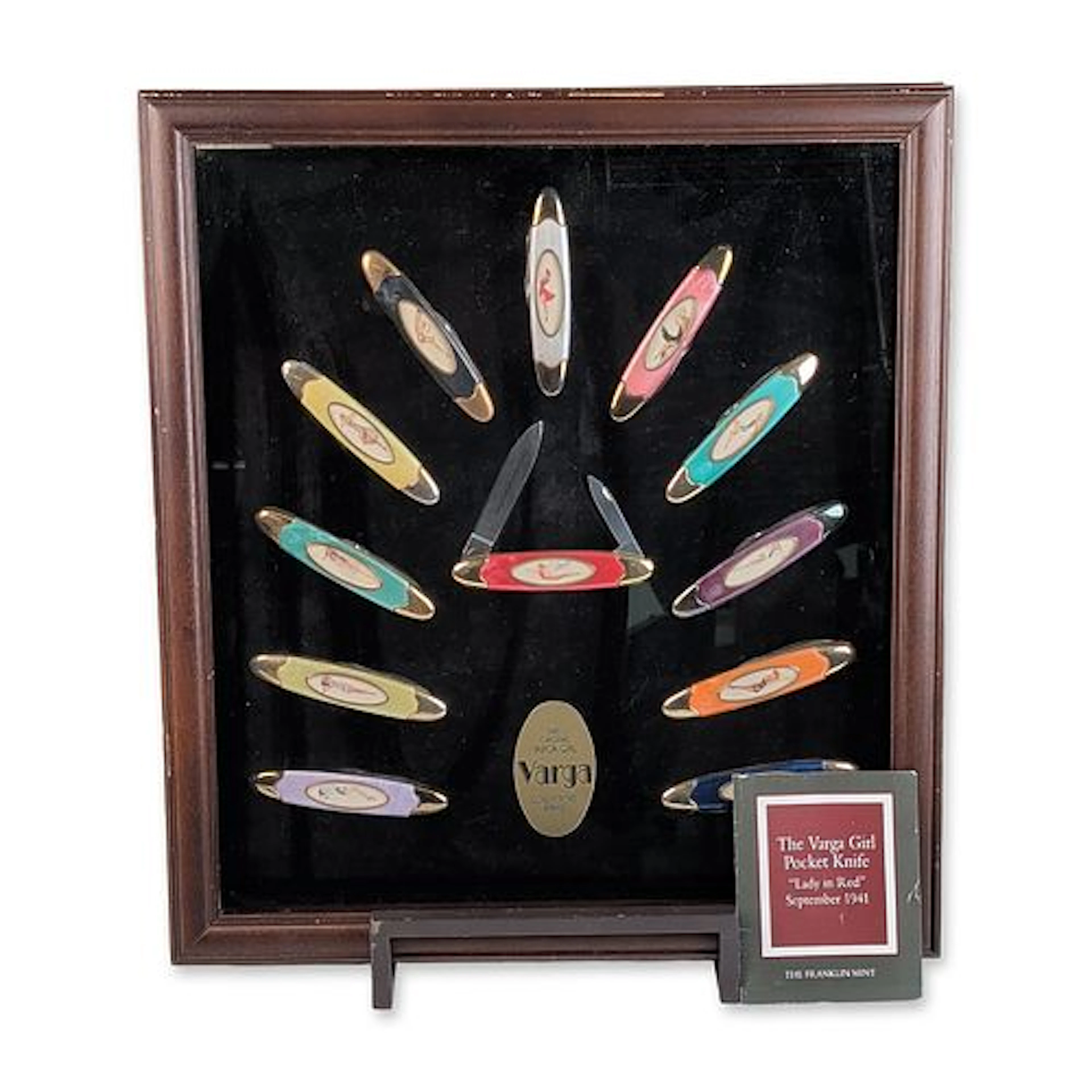 Franklin Mint The Original Varga Girl Collectors Pocket Knife Set