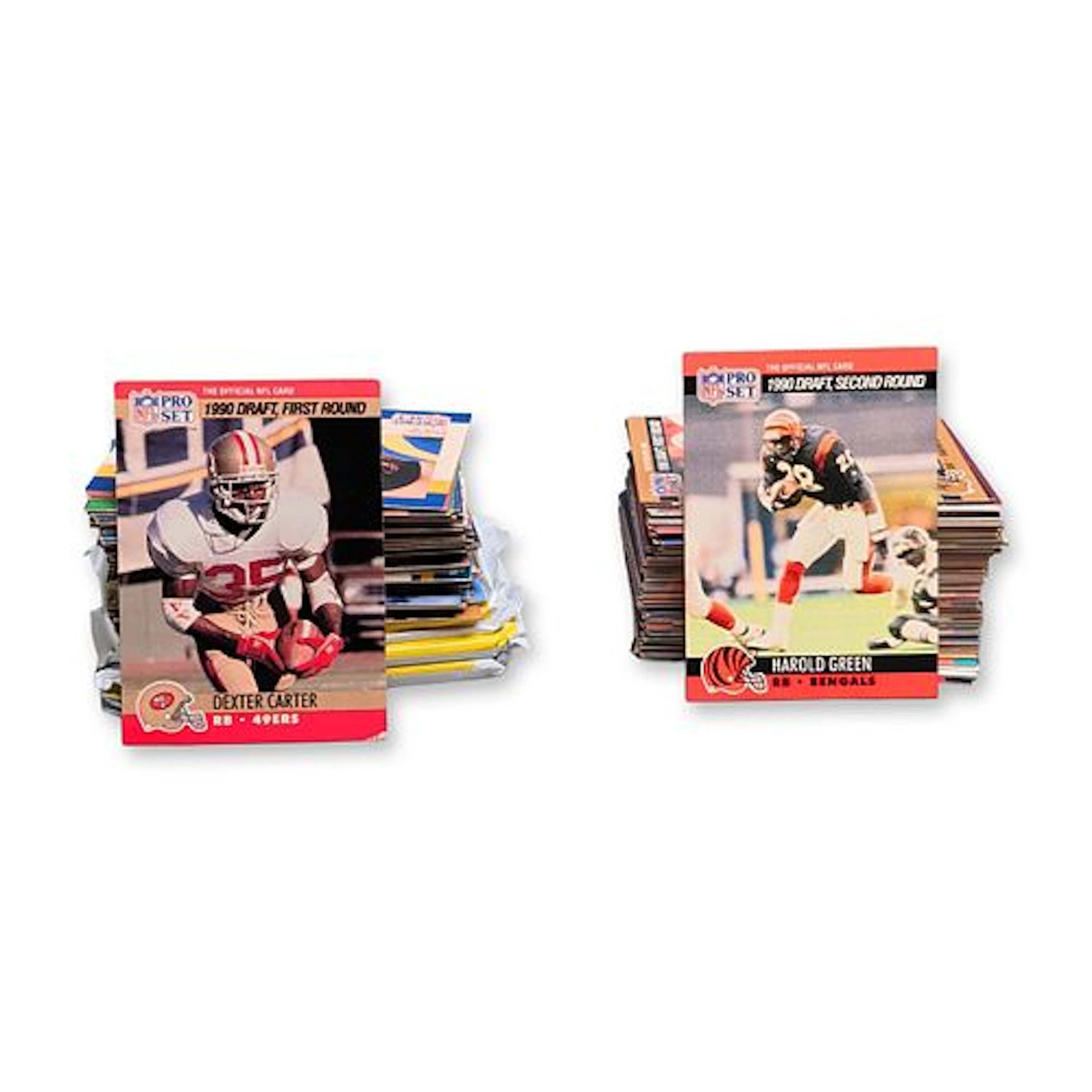 Over 50pc 1990 Pro Set NFL Football Card Collection