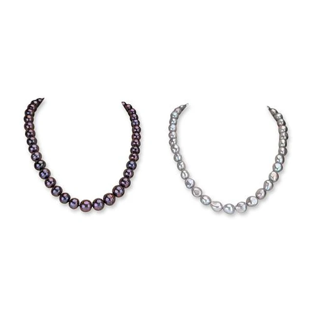 2pc Freshwater Cultured Pearl Necklaces