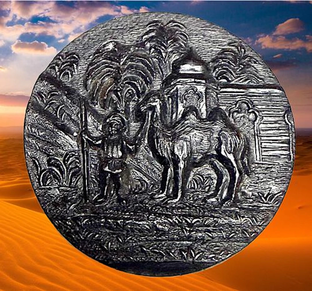 A DIVISION ONE PICTORIAL HORN BUTTON