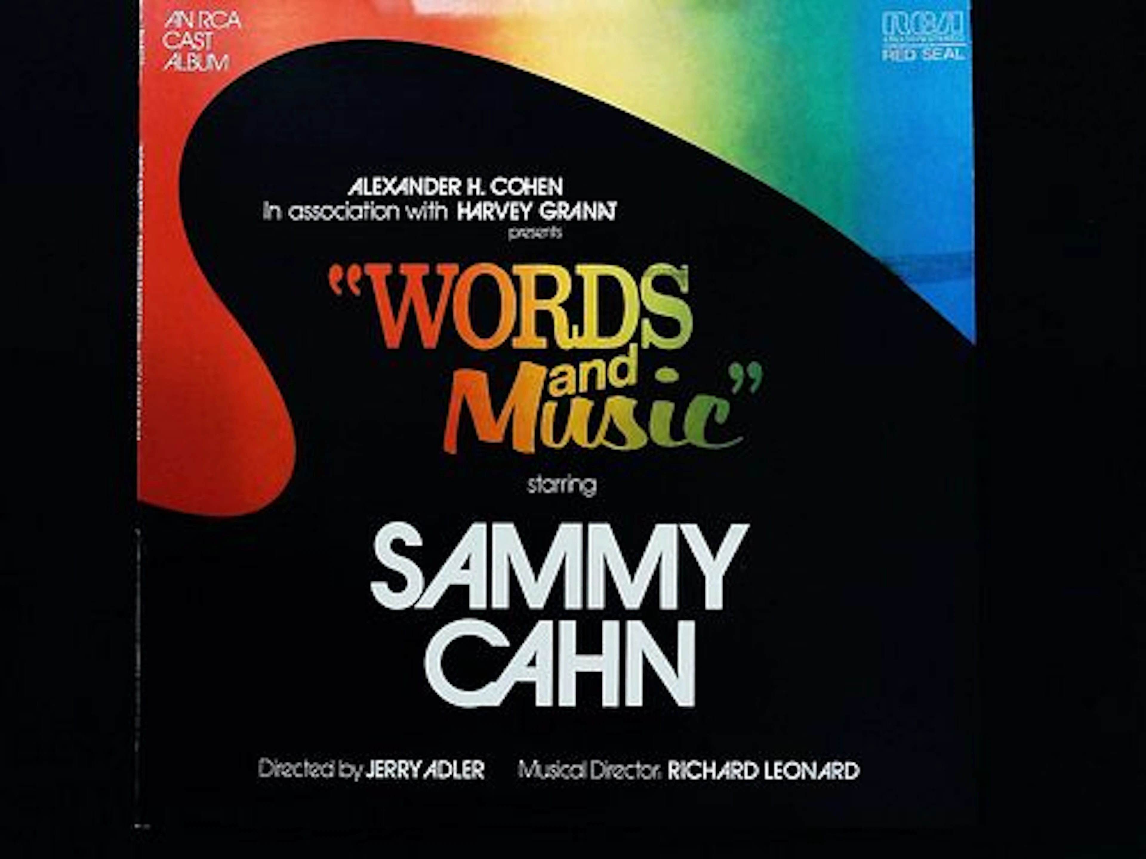 Words and Music Original Broadway Cast Recording Starring Sammy Cahn