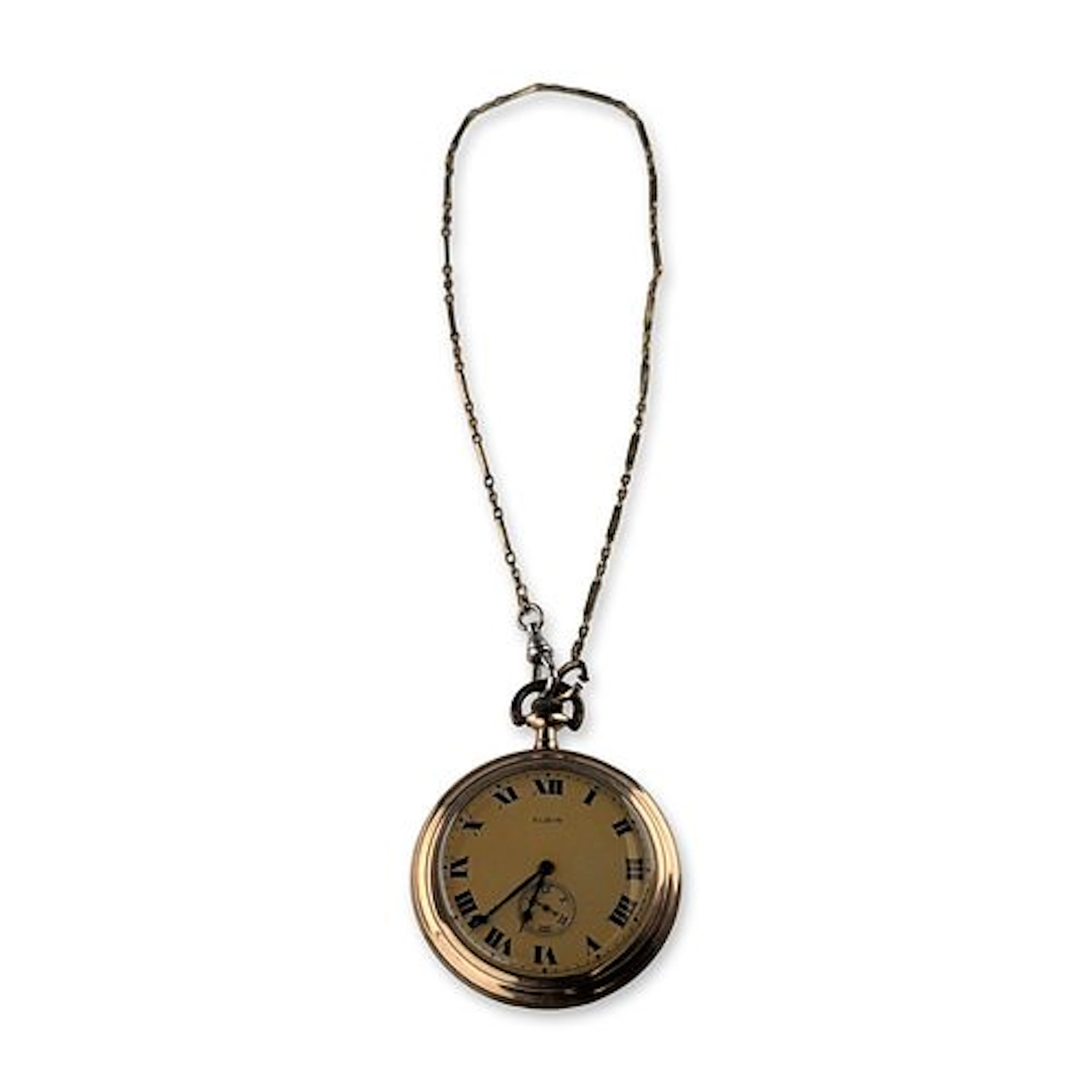 Elgin National Watch Co. Gold Filled Pocket Watch and Chain