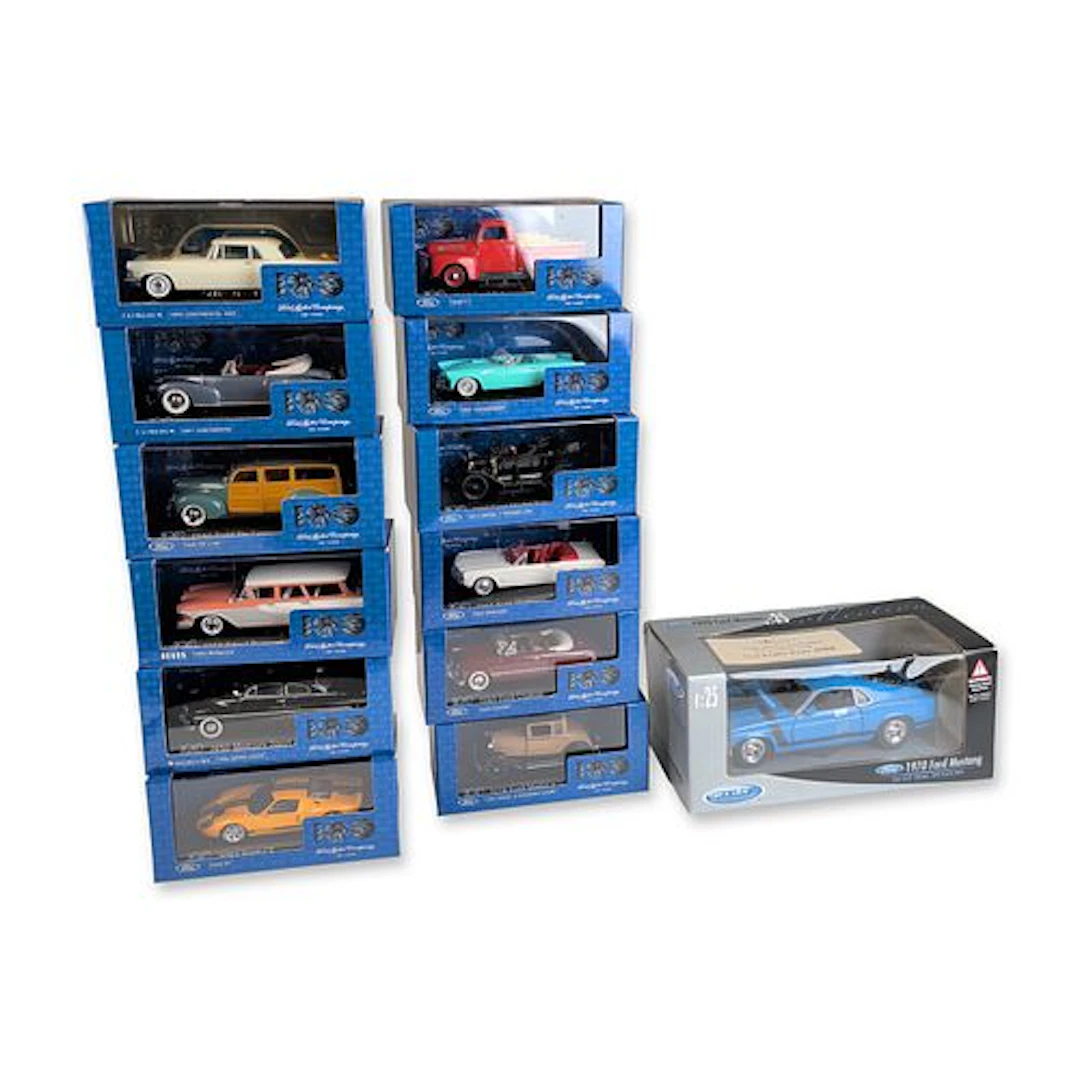 13pc Group of Ford Motor Company 100 Years Die-Cast Boxed Model Vehicles
