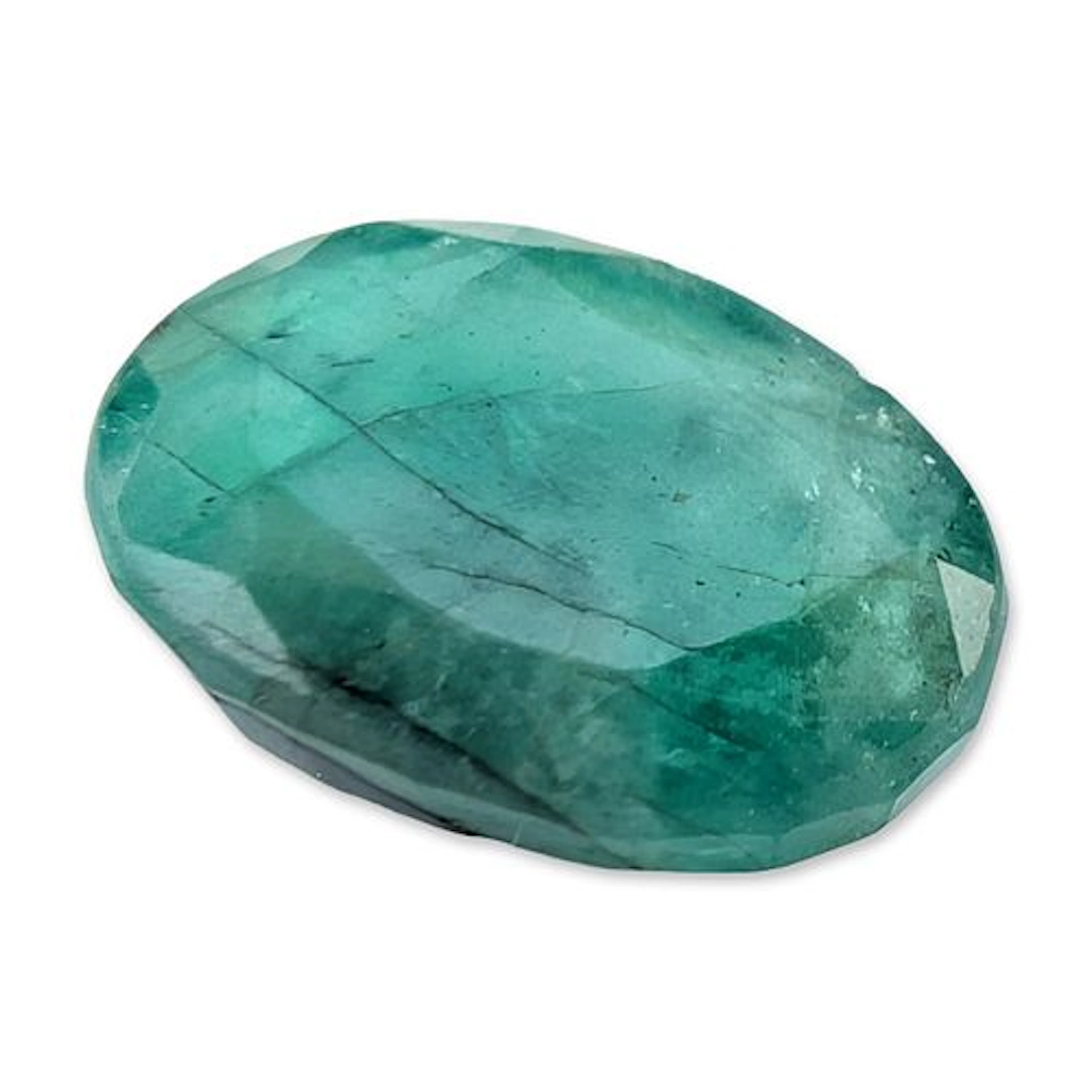 Natural Oval Cut Loose Emerald Gemstone