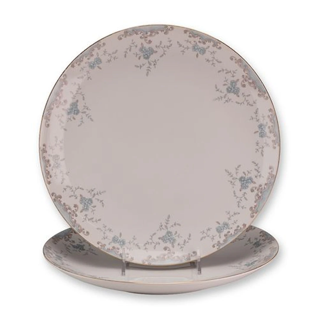 Two Mikasa Fine China Service Plates, Seville