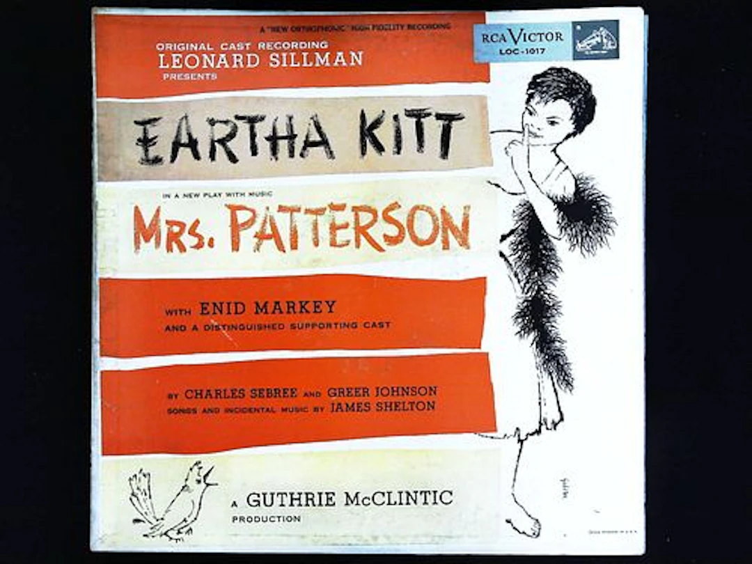 Mrs. Patterson Original Cast Recording Eartha Kitt Vinyl LP RCA Victor LOC-1017