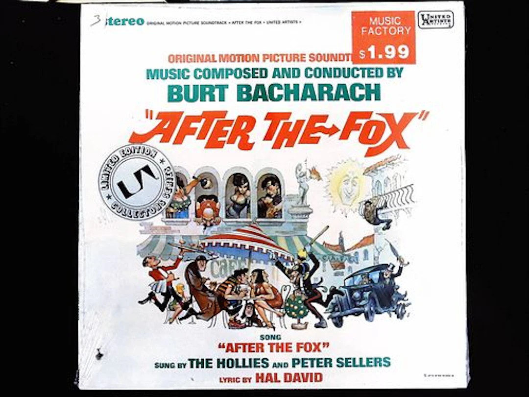Burt Bacharach After The Fox Original Motion Picture Soundtrack Vinyl LP Sleeve