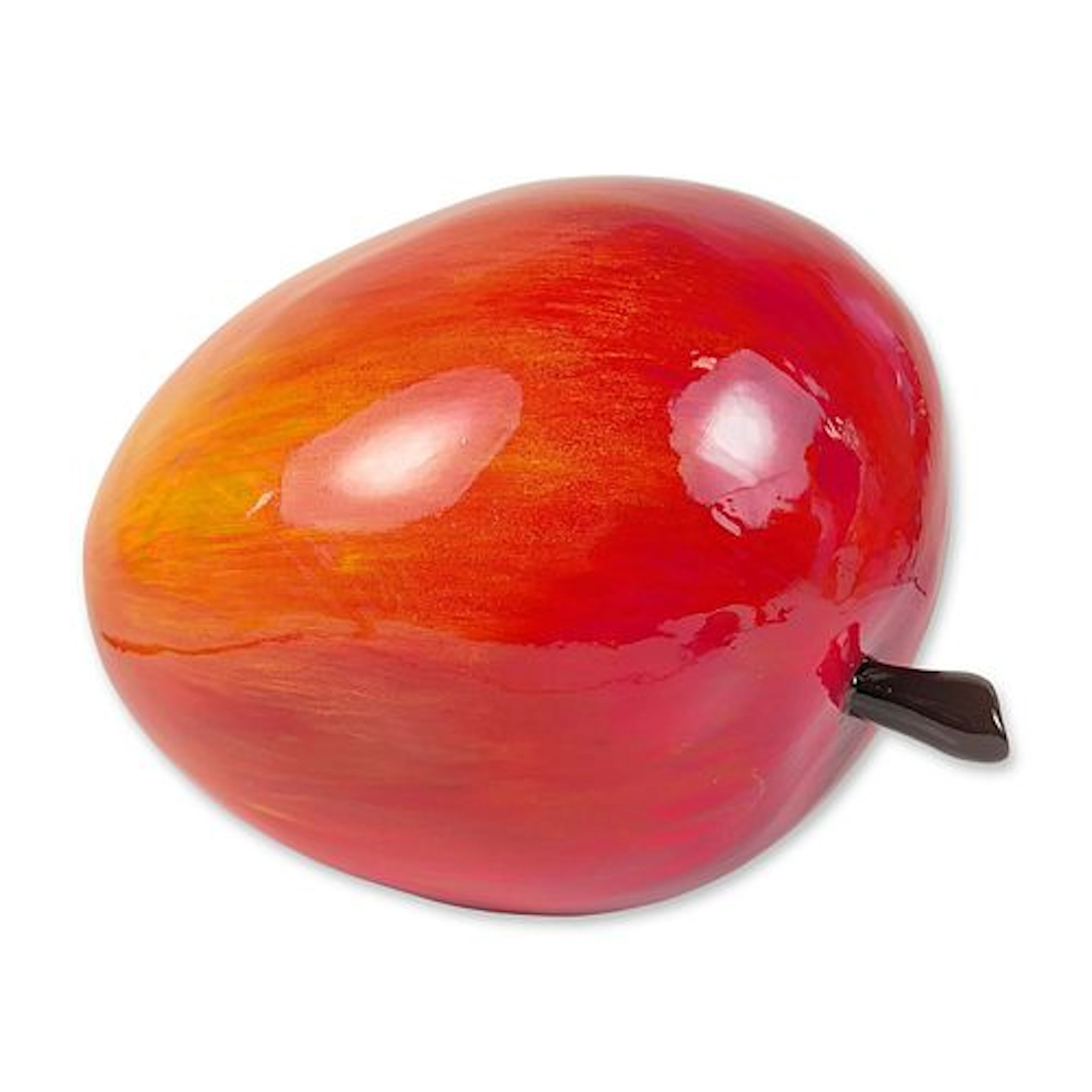 In the Style of Mamalu Wood Contemporary Pop Art Lacquered Resin Mango