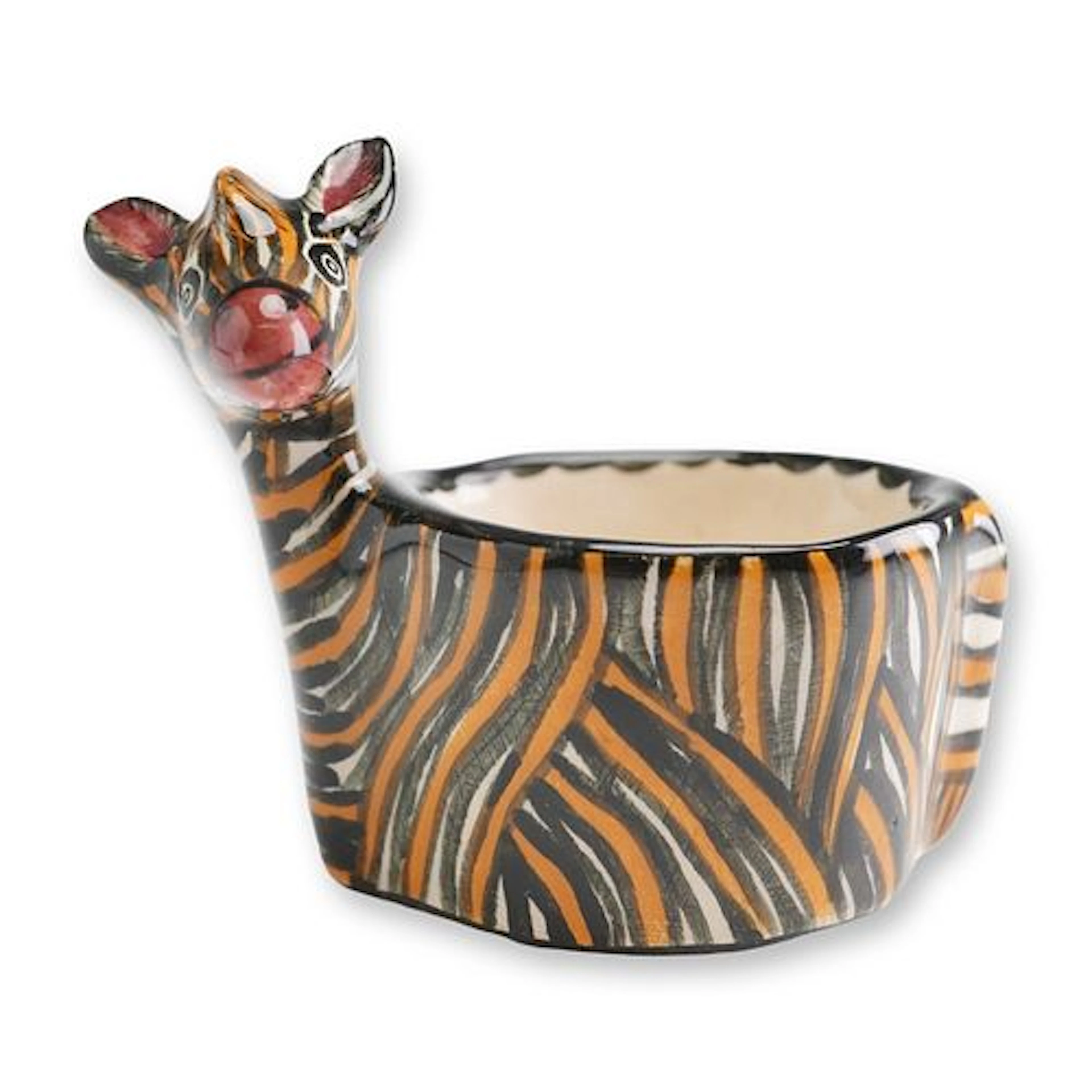 Ardmore Studio African Ceramic Zebra Egg Cup