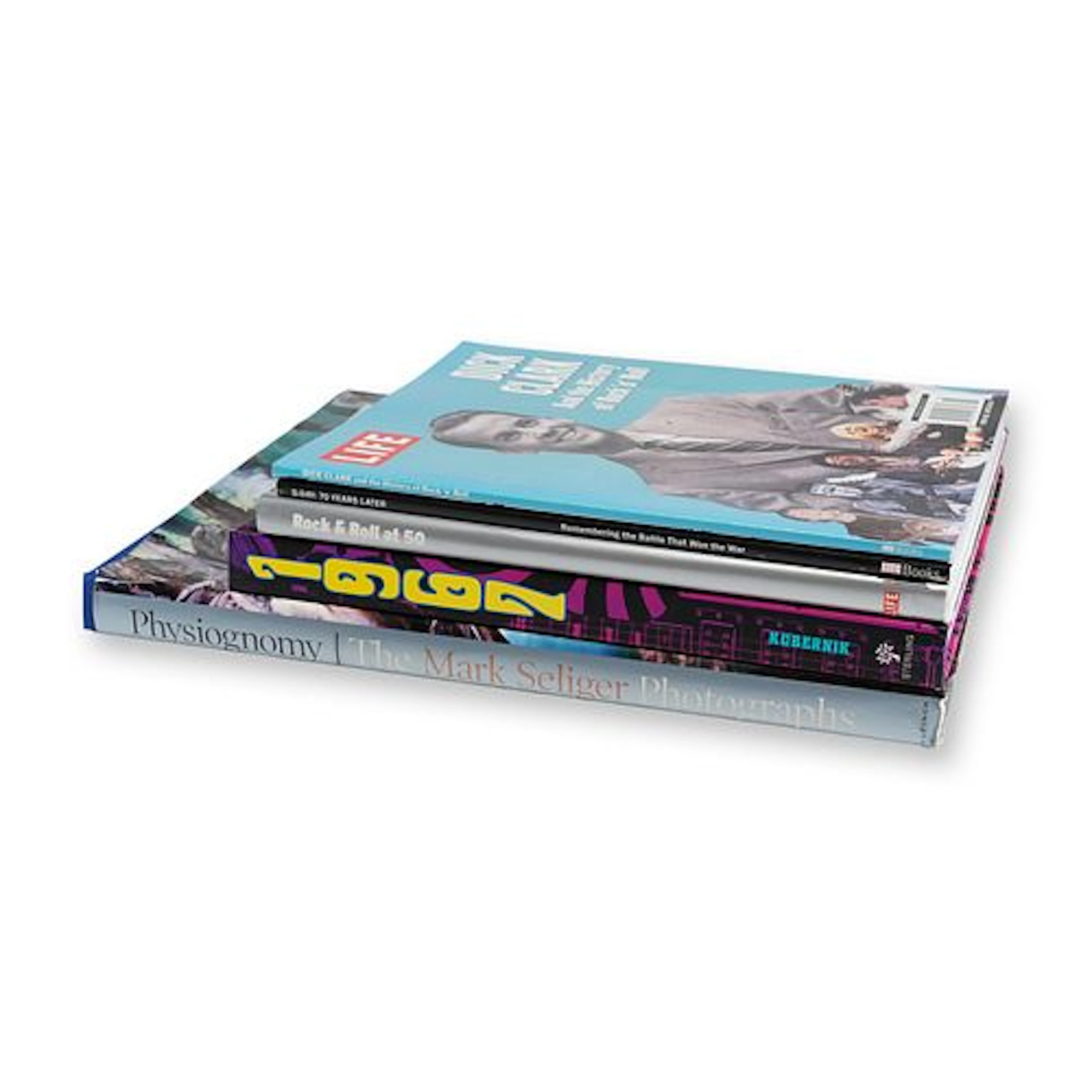 Assortment of Five Music and History Hardcover and Softcover Books
