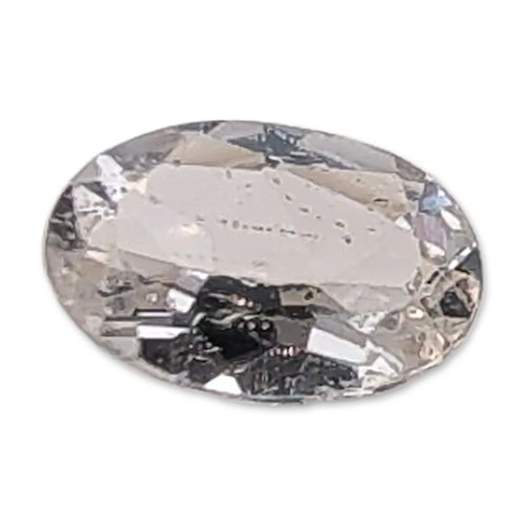 Oval Cut Colorless Loose Topaz Gemstone