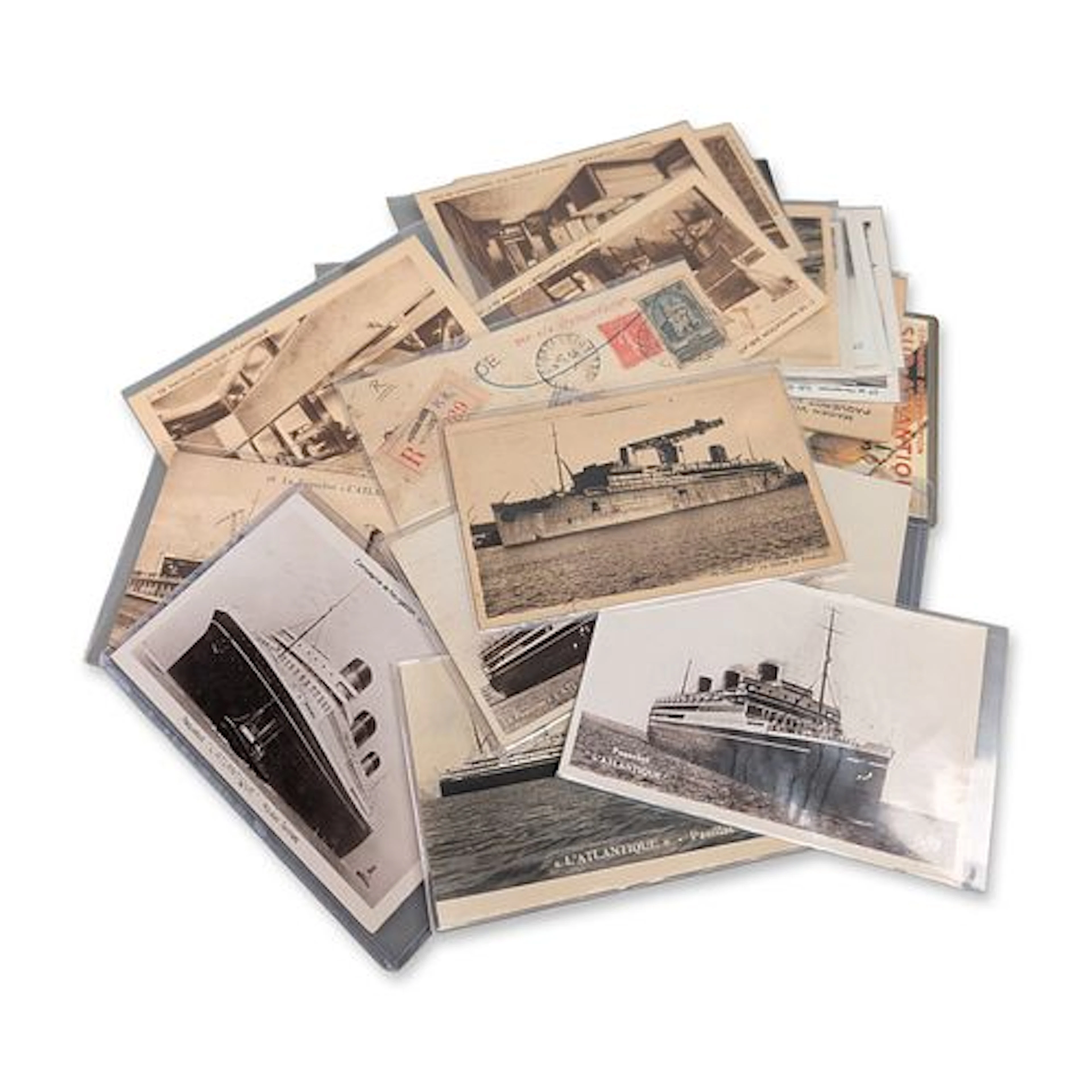 Collection of French Maritime Postcards and Postal Covers