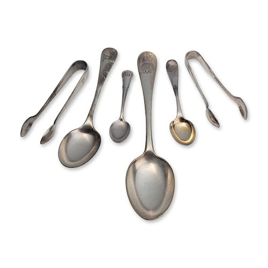 6pc Collection of Silver Plated Maritime Flatware