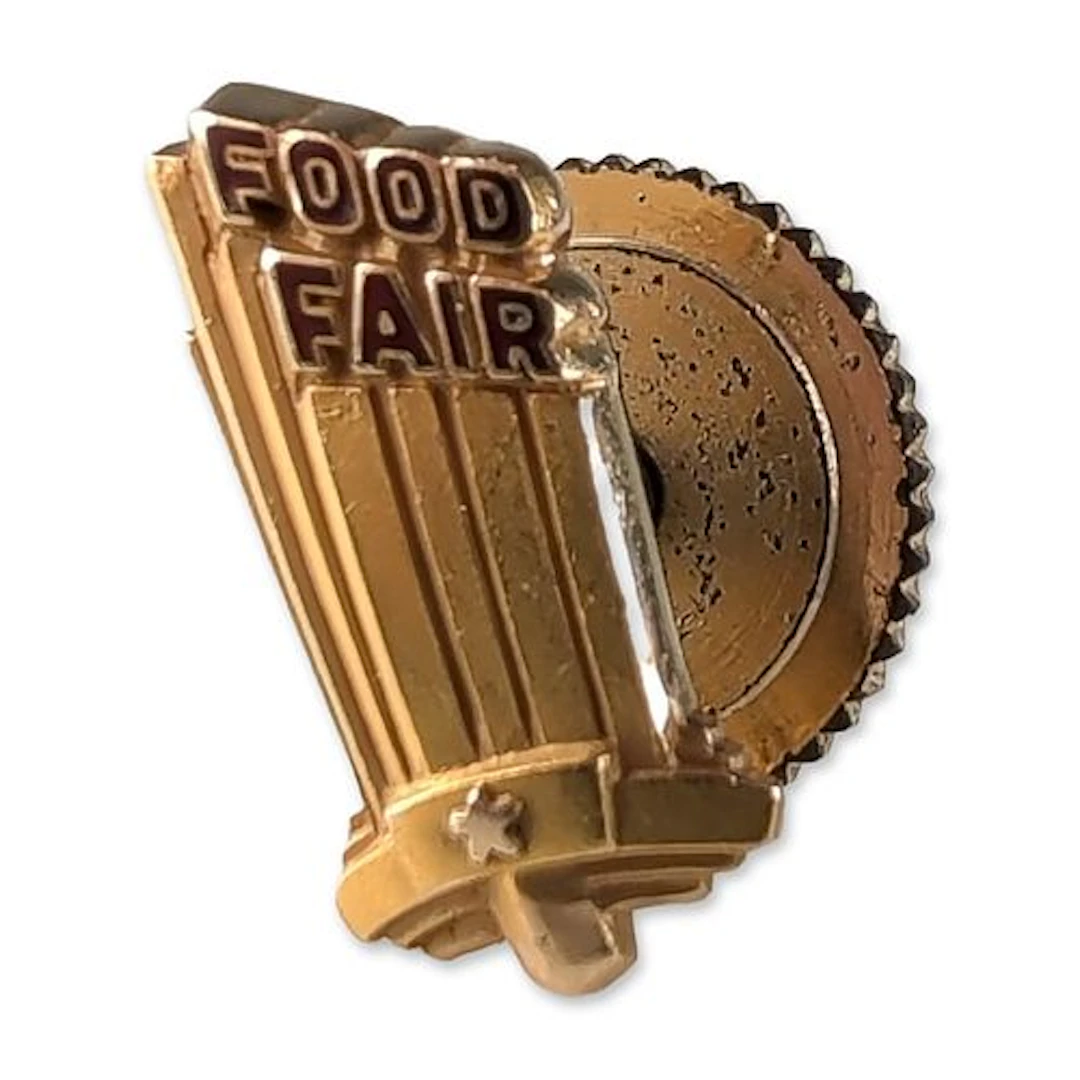 Dieges and Clust 14K Gold Food Fair Service Award Pin